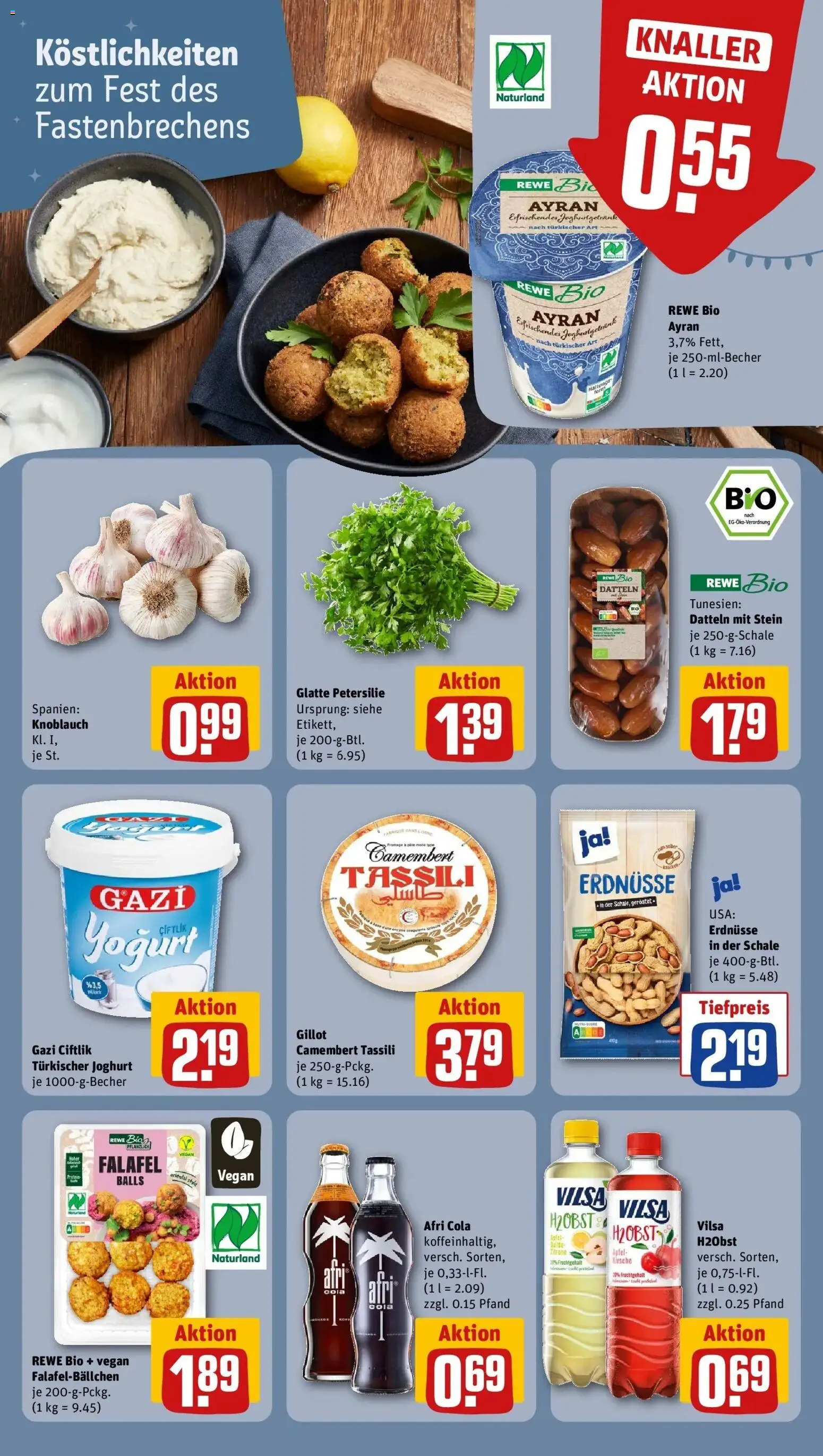 Rewe Prospekt Brieselang	 – gültig ab 15.03.2026 | Seite: 18 | Produkte: Erdnüsse, Joghurt, Zitrone, Petersilie