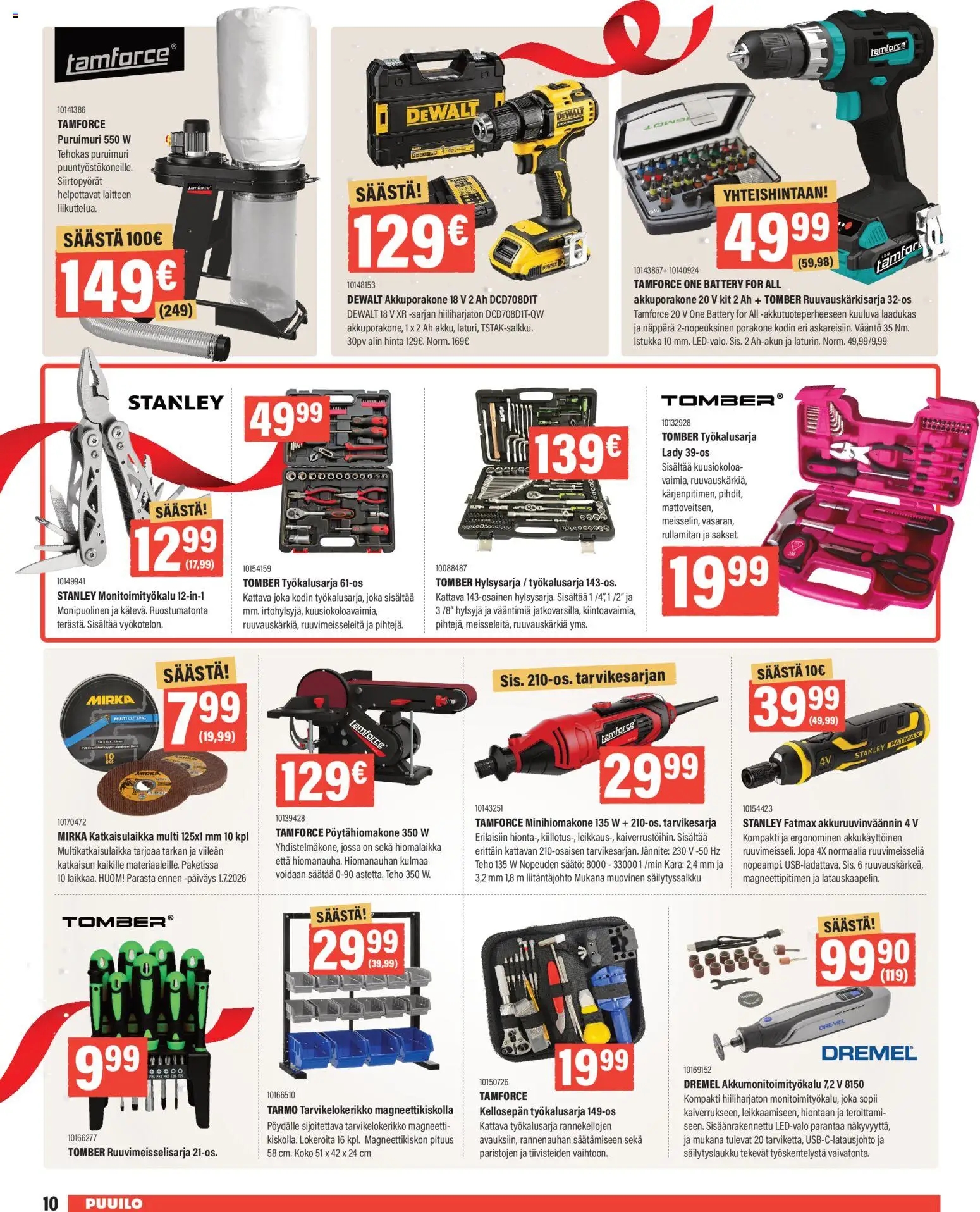 Puuilo tarjoukset – voimassa 08.12.2025 alkaen | Sivu: 10 | Tuotteet: Magneetti, Monitoimityökalu