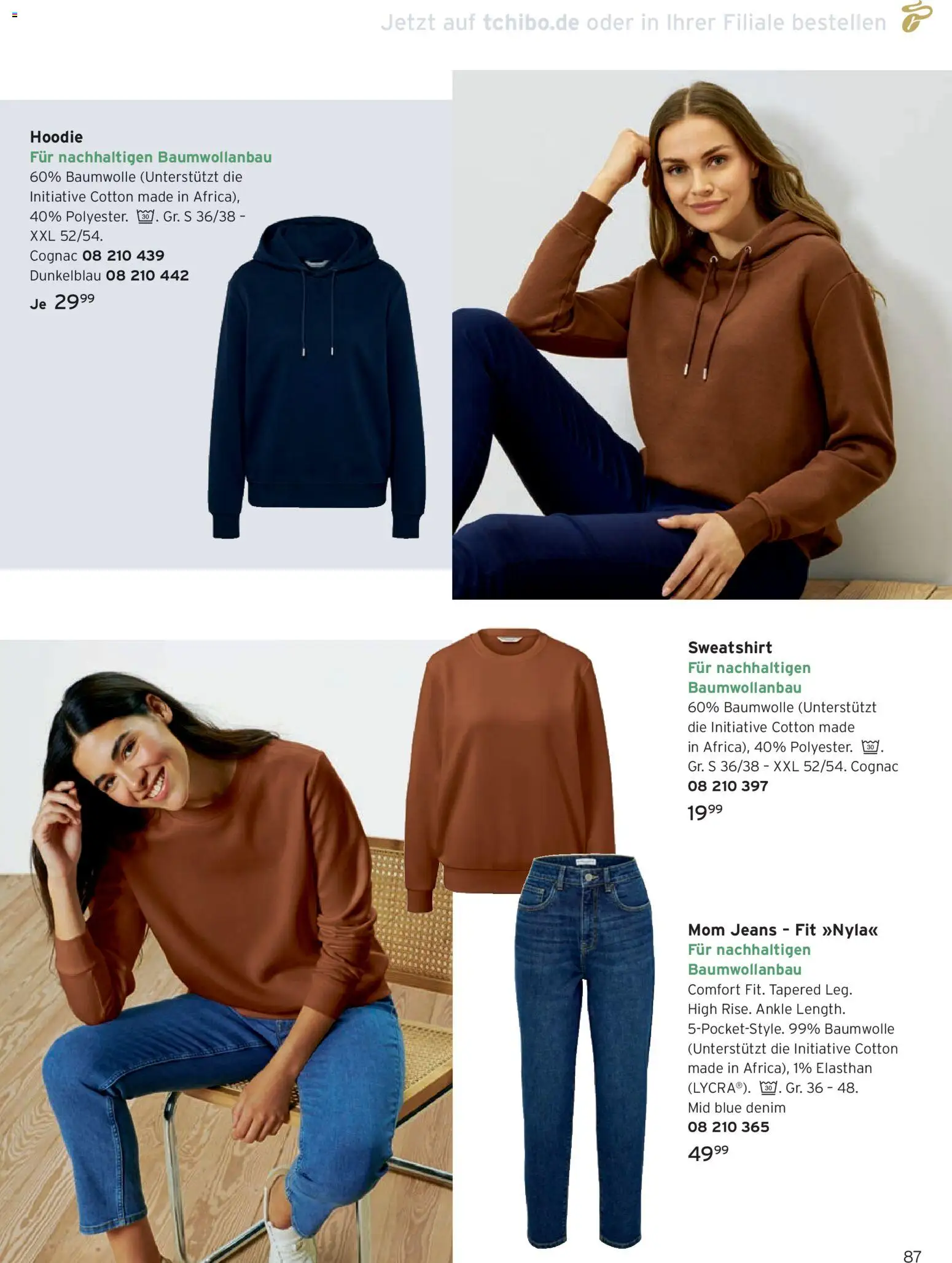 Prospekt Tchibo – gültig ab 01.01.2026 | Seite: 87 | Produkte: Sweatshirt, Hoodie, Jeans