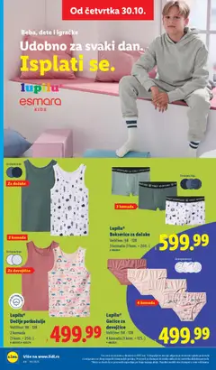 Lupilu® Gaćice za devojčice, Veličine: 98-128, 4 komada (1 kom. = 125.-), #486960 - pregled Lidl kataloga - važi od 30.10.2025 | Strana: 68