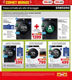 Anteprima del volantino Comet volantino valido a partire dal 05.03.2026 | Pagina: 5 | Prodotti: Microonde, Lavasciuga, Detergente, Samsung