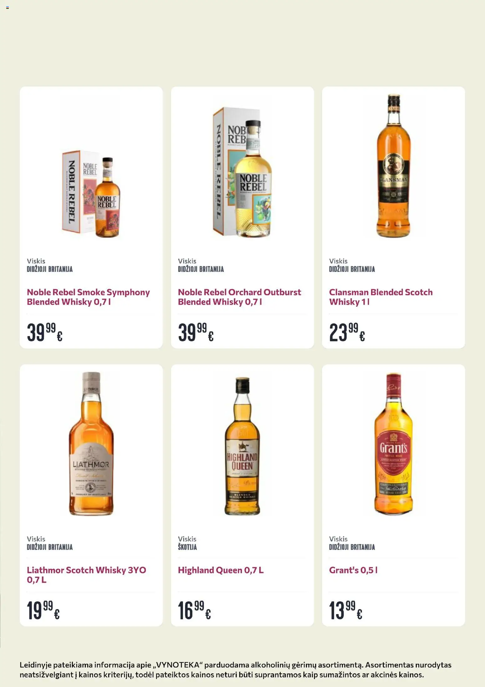 VYNOTEKA akcijos nuo 26.01.2026 | Puslapis: 5 | Prekių: Viskis