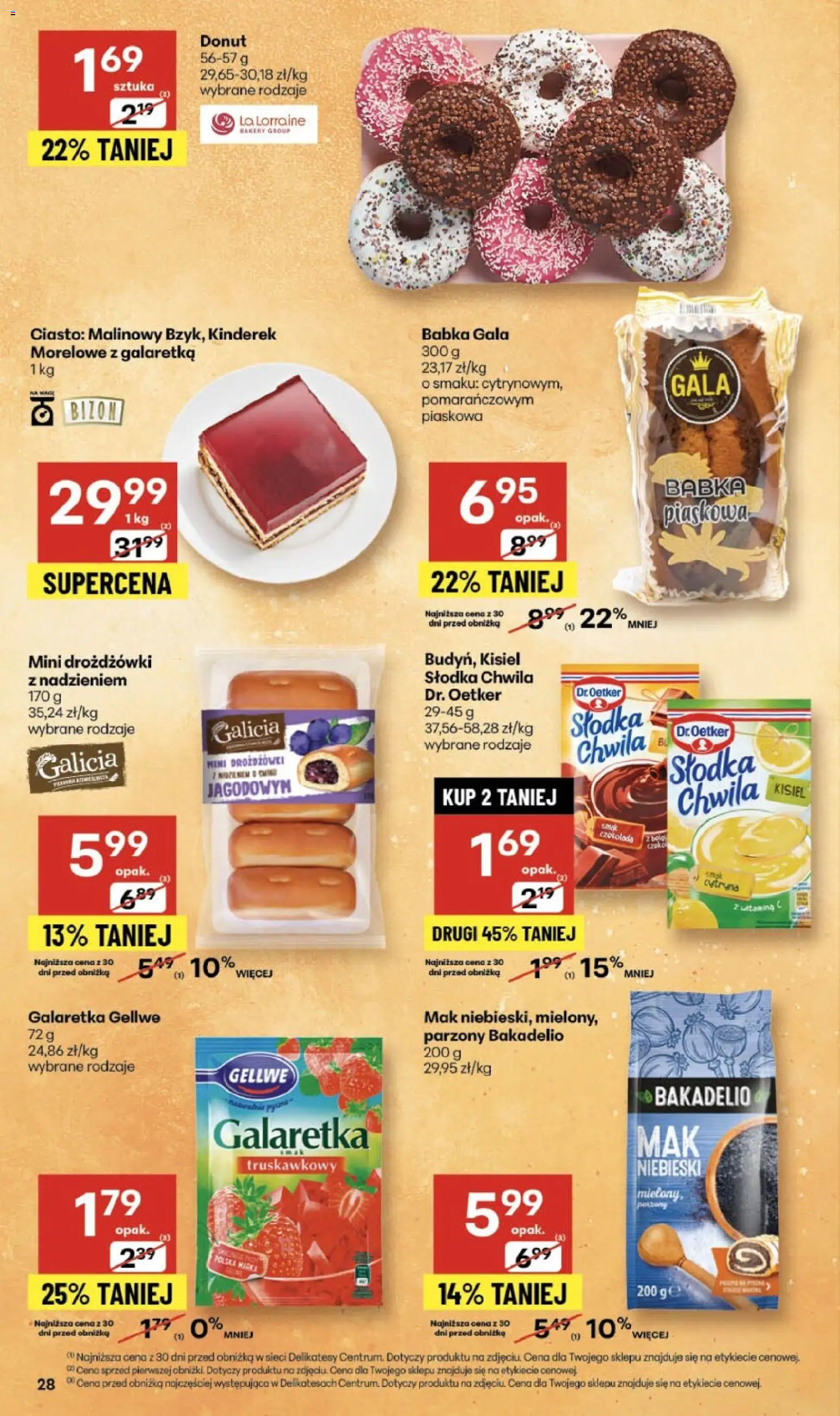 Delikatesy Centrum Gazetka od 30.10.2025 | Strona: 28 | Produkty: Mak, Delikatesy, Donut, Czekolada