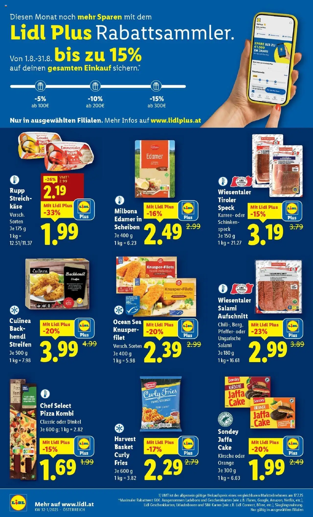 Lidl Flugblatt - Salzburg, Dornbirn, Jenbach gültig ab 31.07.2025 | Seite: 36 | Produkte: Pfeffer, Salami, Schinken, Pizza