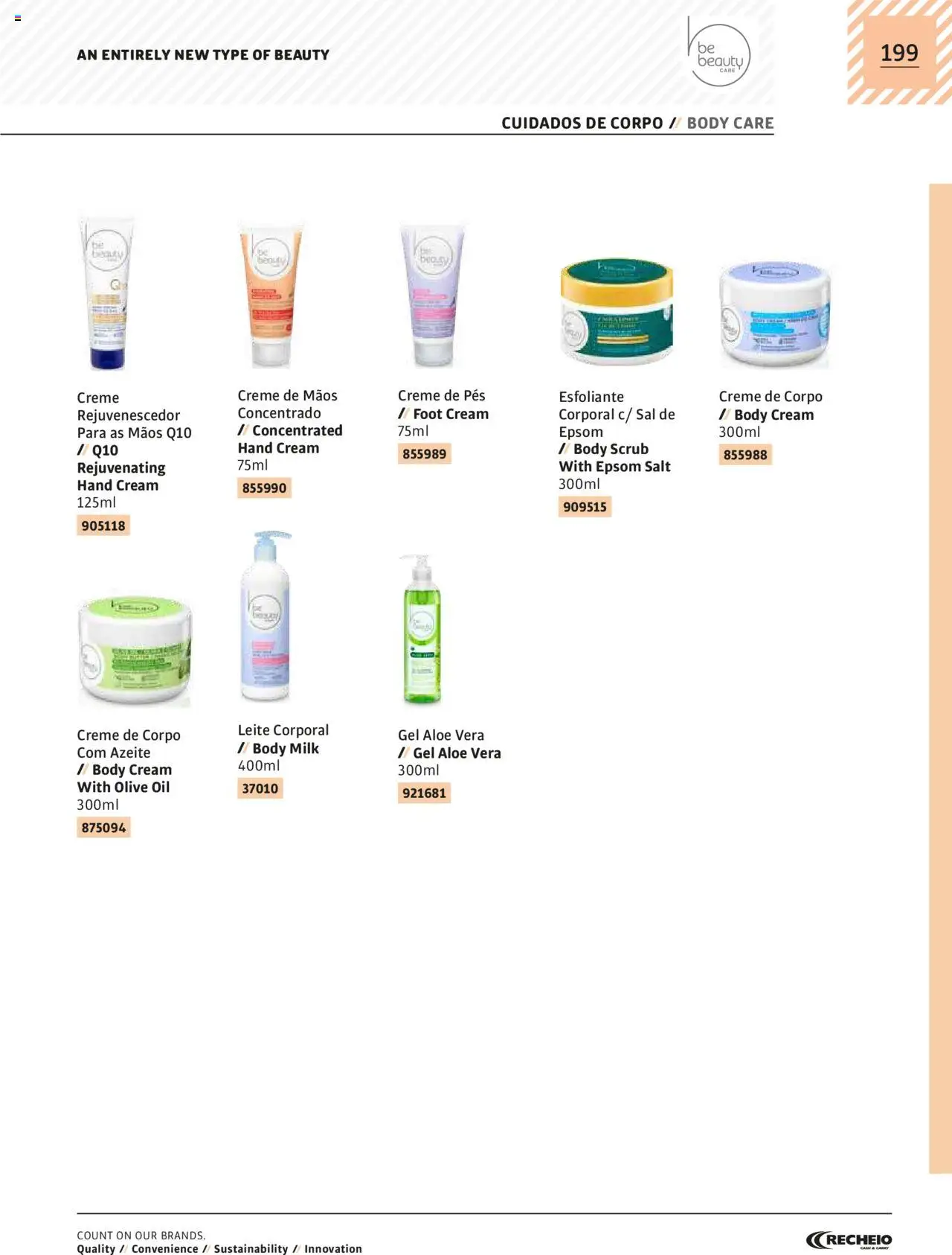 Recheio AS NOSSAS MARCAS │ válido de 19.12.2023 | Página: 199 | Produtos: Azeite, Sal, Leite, Creme