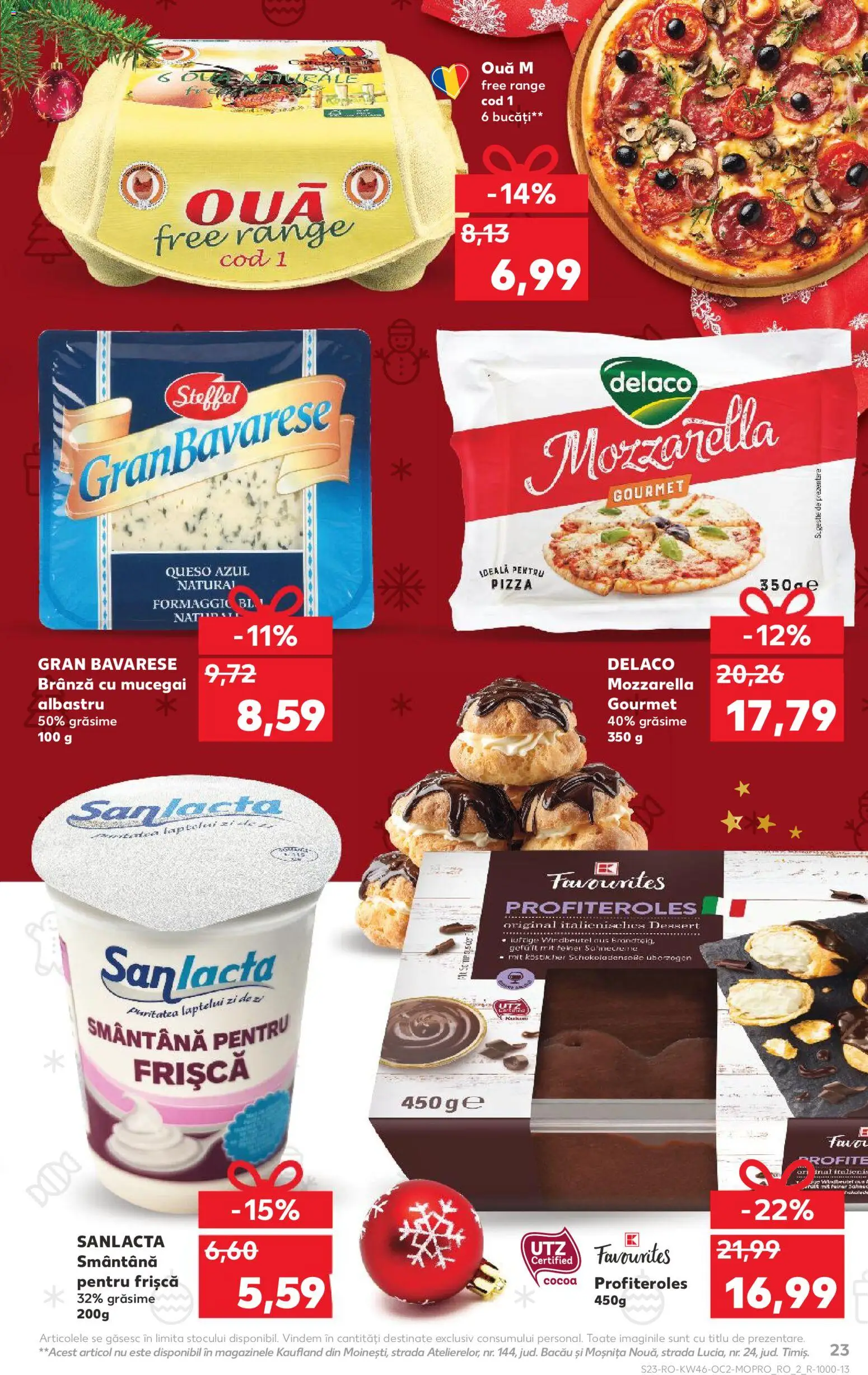 Noul catalog Kaufland – valabil de la 12.11.2025 | Pagină: 23 | Produse: Brânză, Ouă, Frișcă, Smântână