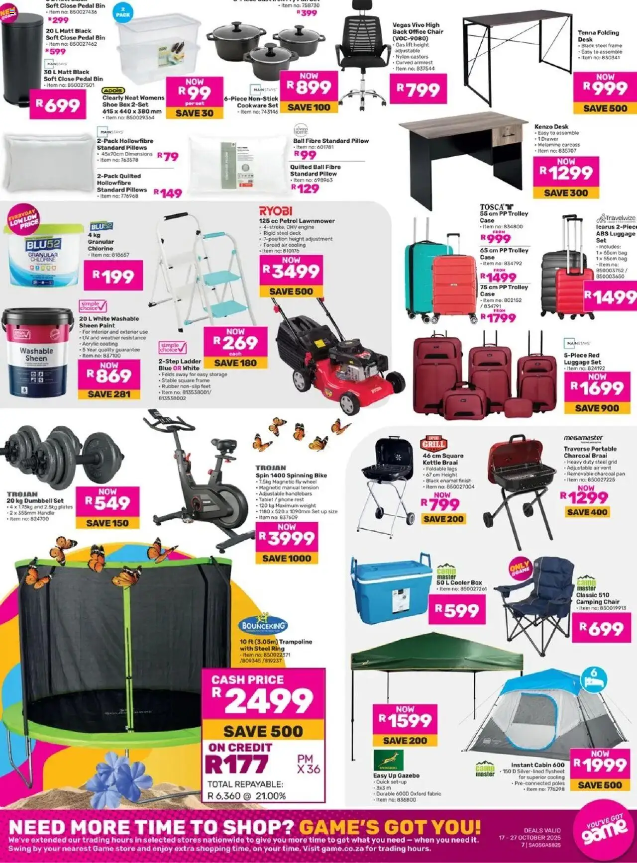 New Game catalogue – valid from 17.10.2025 | Page: 7 | Products: Phone, Tablet, Kettle, Pillow