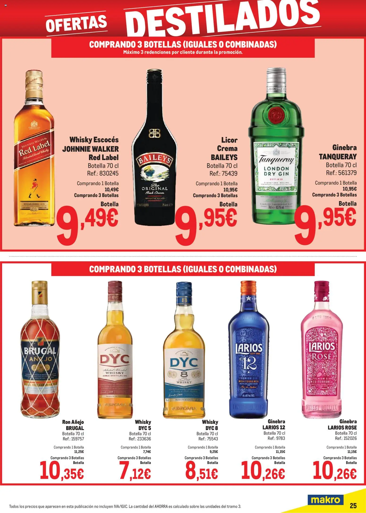 Makro - Precios Norte │ válido desde el 02.02.2026 | Página: 25 | Productos: Licor, Ginebra, Crema, Whisky