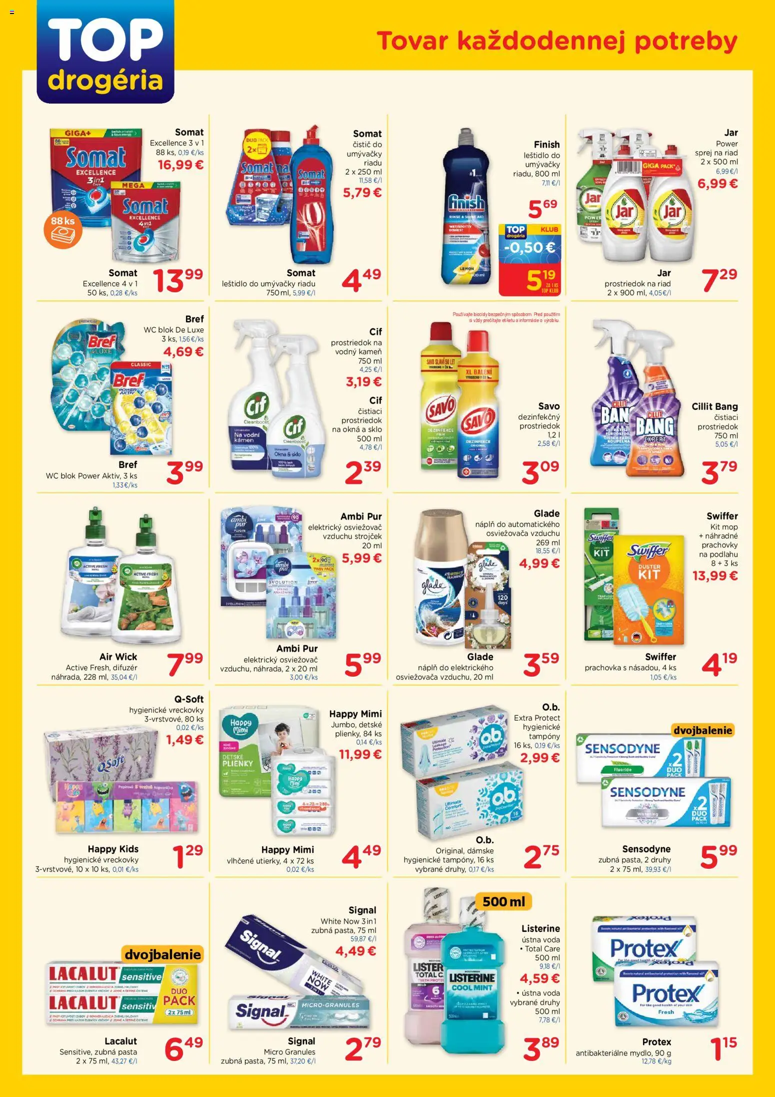 Nové TOP Drogéria akcie – leták je platný od 07.04.2026 | Strana: 2 | Produkty: Difúzer, Strojček, Wc blok