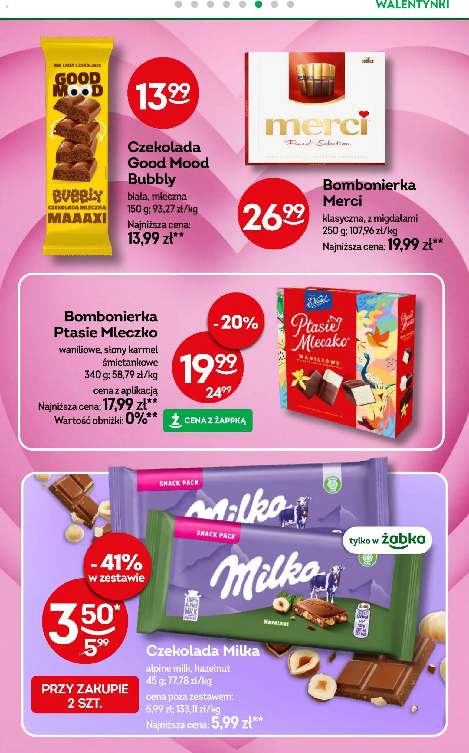 Żabka Gazetka od 11.02.2026 | Strona: 7 | Produkty: Czekolada milka, Milka, Ptasie mleczko, Czekolada