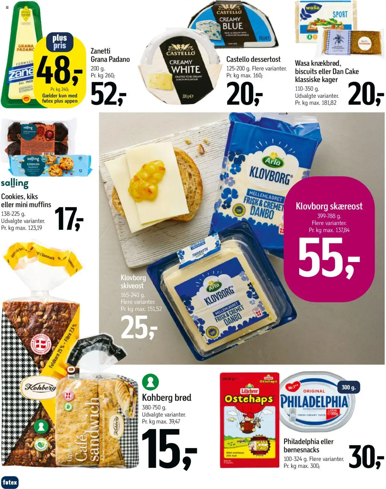 Føtex tilbudsavis – gyldig fra 10.10.2025 | Side: 47 | Produkter: Cookies, Skiveost, Ostehaps, Muffins