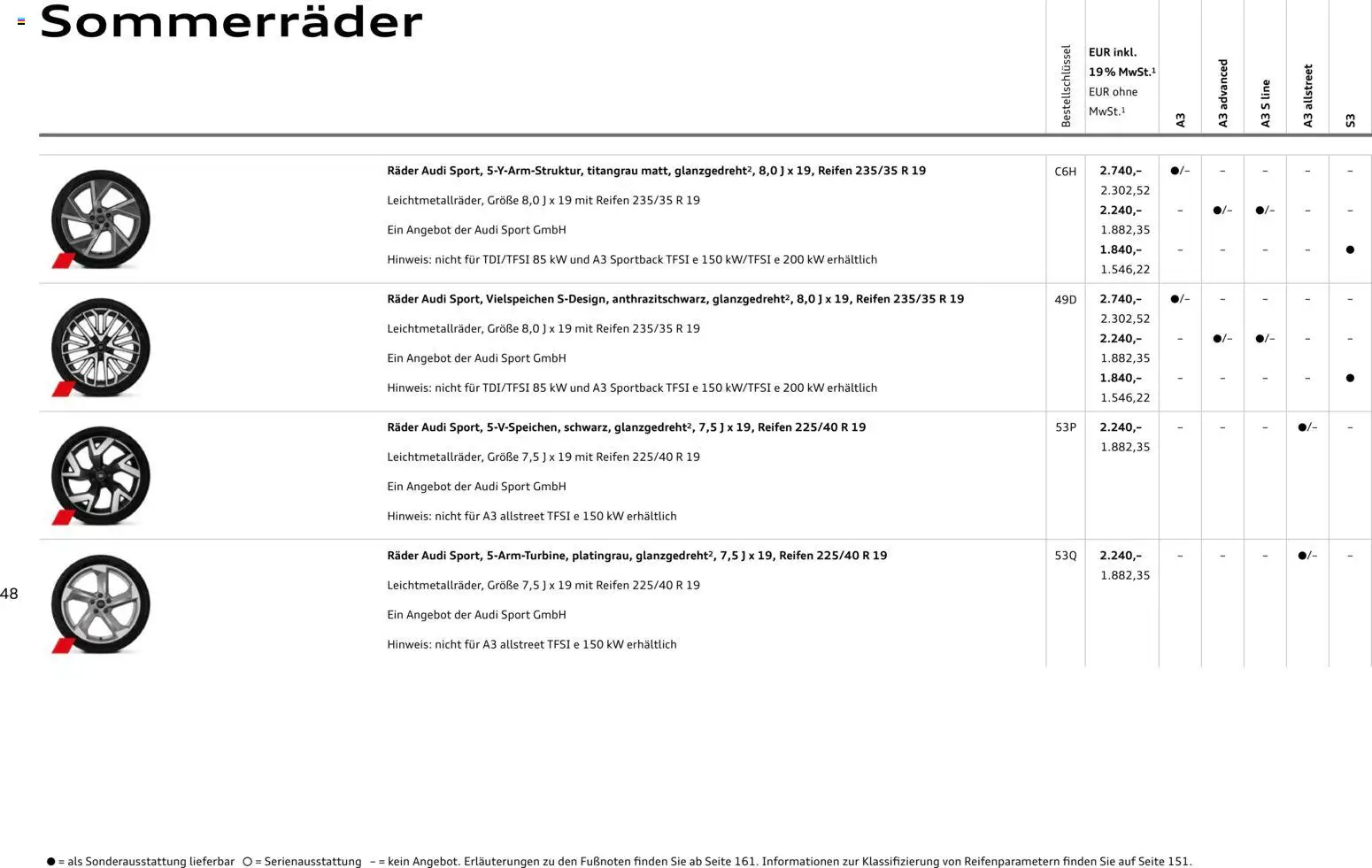 Audi A3 – gültig ab 28.10.2025 | Seite: 48