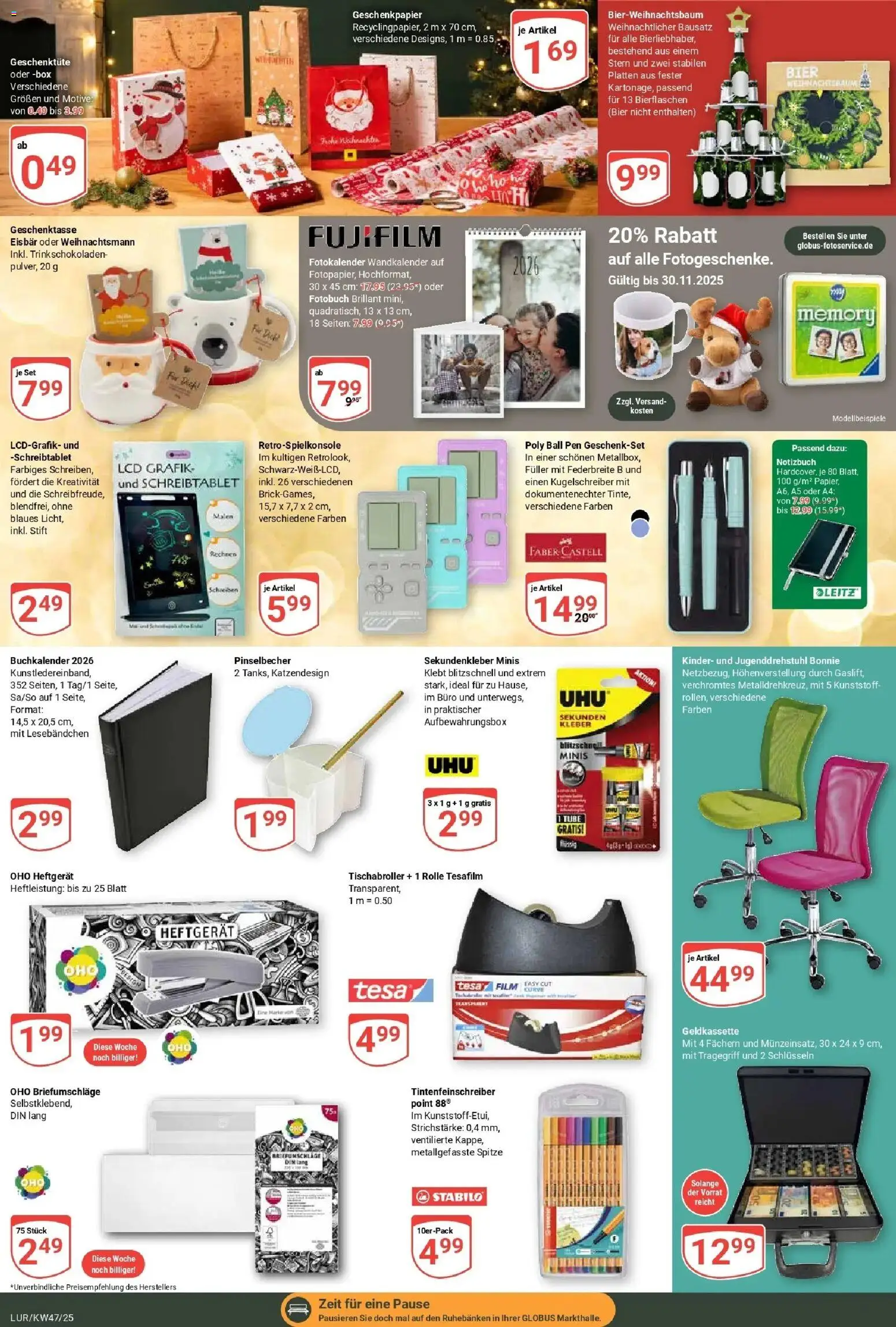 Globus prospekt Hamburg	 – gültig ab 17.11.2025 | Seite: 31 | Produkte: Bier, Box, Notizbuch