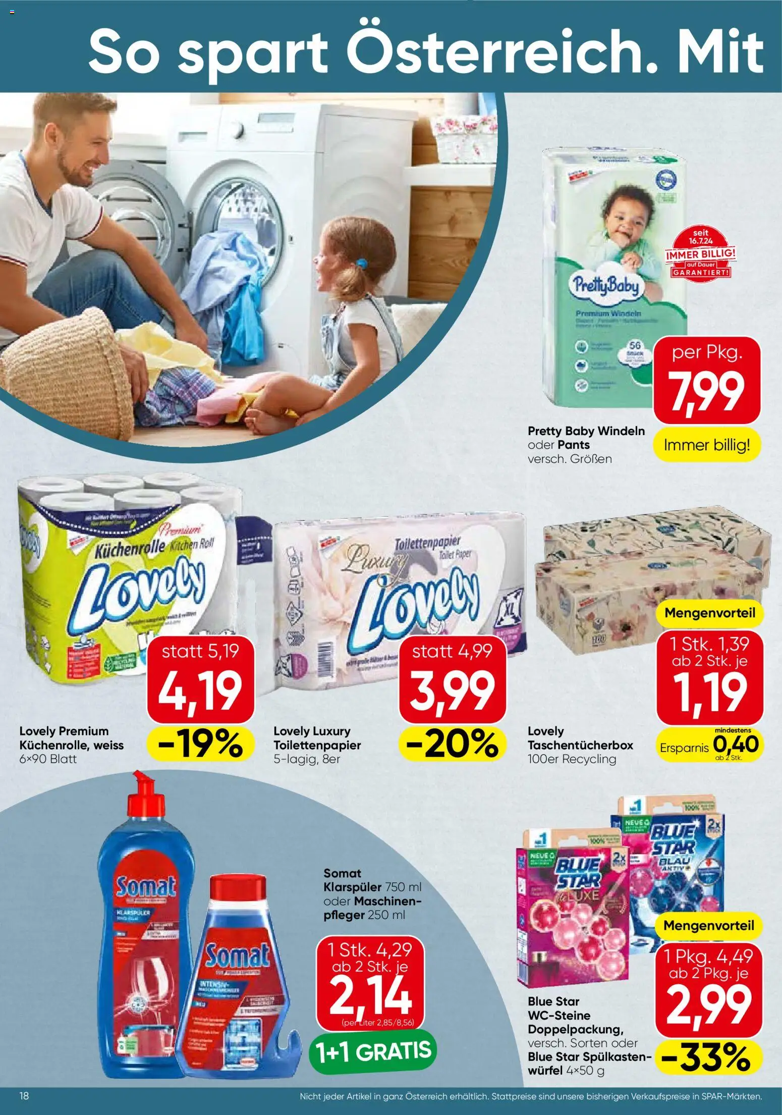 Spar Flugblatt gültig ab 23.12.2025 | Seite: 18 | Produkte: Klarspüler