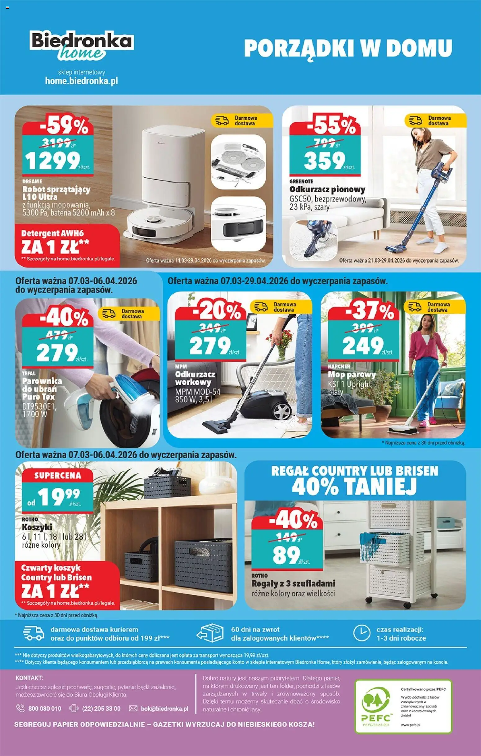 Biedronka gazetka - Hity i inspiracje od 21.03.2026 | Strona: 44 | Produkty: Odkurzacz, Robot, Odkurzacz pionowy, Robot sprzątający