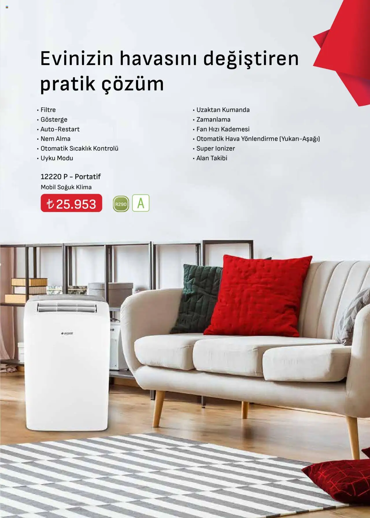 Arçelik İklimlendirme Kataloğu - 16.09.2025 tarihinden itibaren geçerlidir | Sayfa: 7 | Ürünler: Klima, Fan