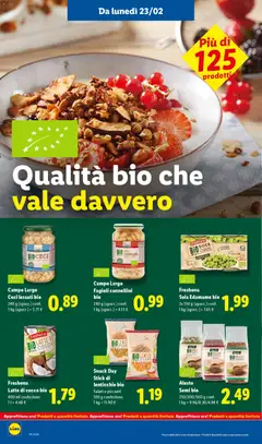 Anteprima del volantino Freshona Latte di cocco bio, 400 ml confezione valido a partire dal 23.02.2026 | Pagina: 22 | Prodotti: Ceci, Cannellini, Fagioli, Cocco