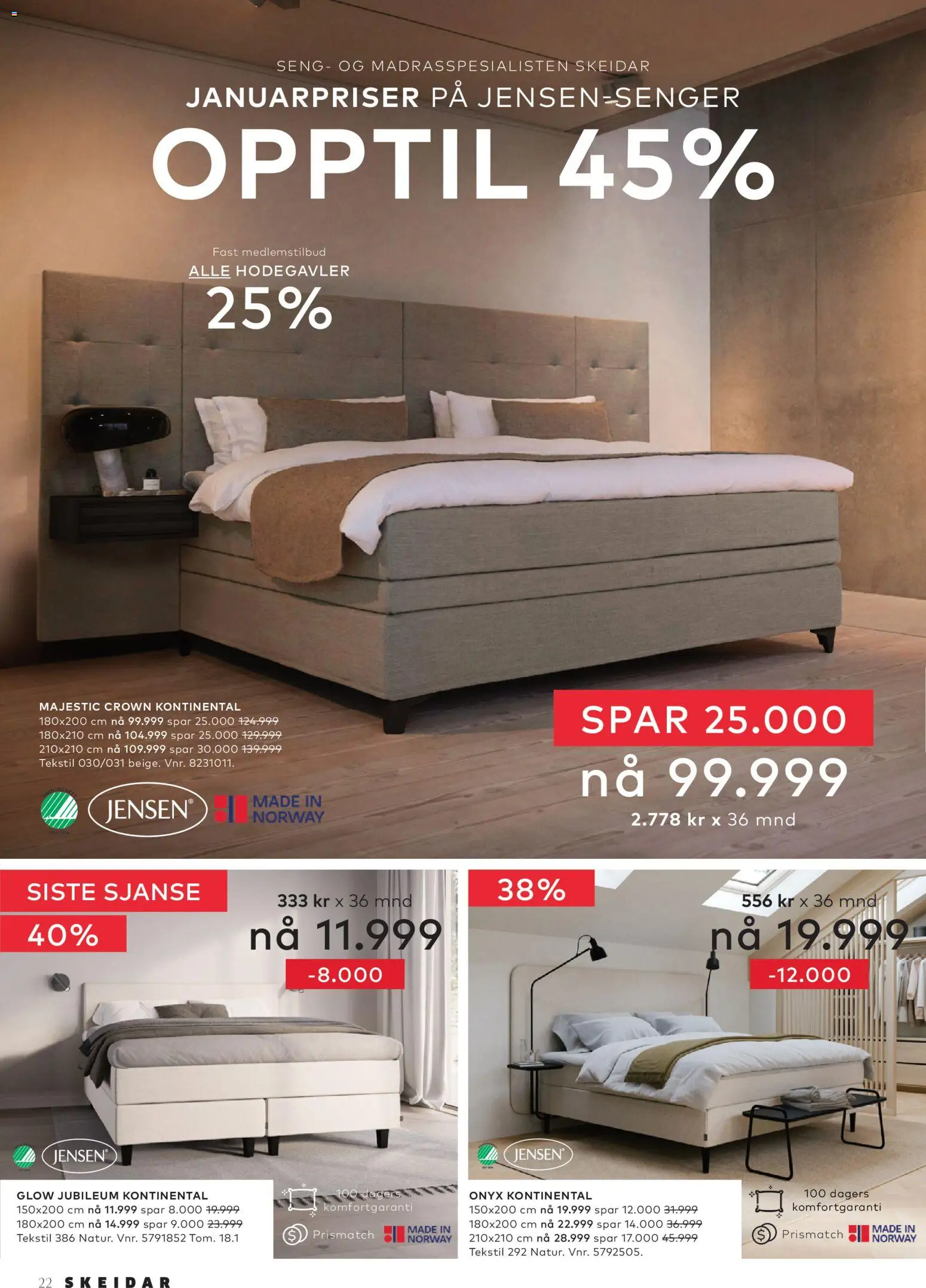 {H1} | Side: 22 | Produkter: Seng