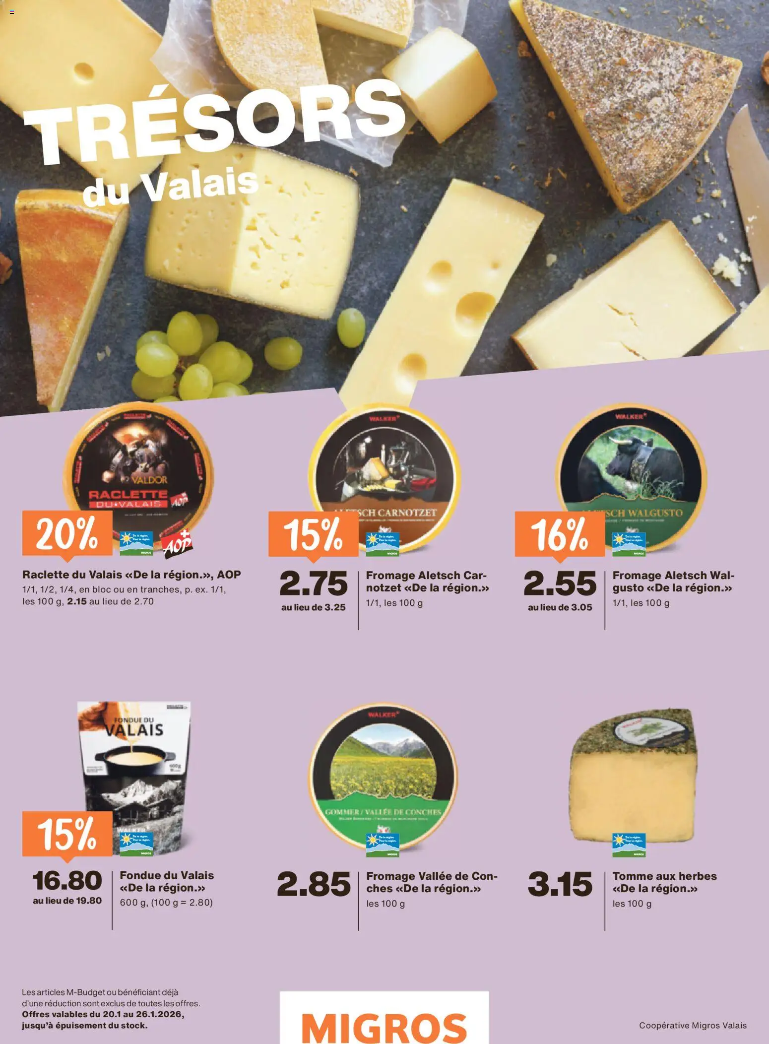 Migros Magazin FR – gültig ab 19.01.2026 | Seite: 31 | Produkte: Raclette, Fondue