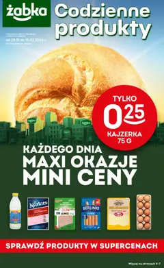 Pogląd oferty "Żabka Gazetka - Codzienne produkty" - ważna od 28.01.2026
