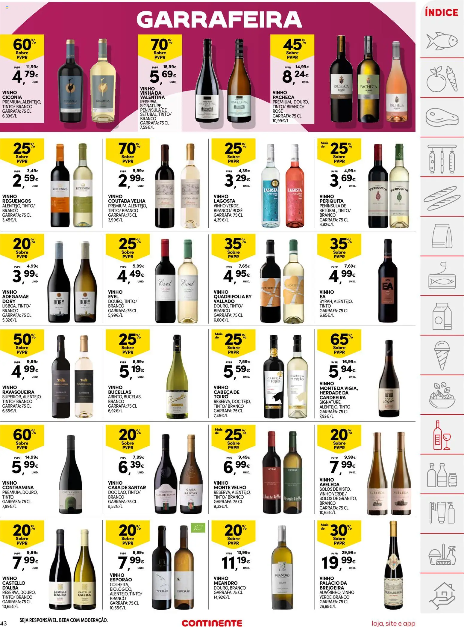 Continente folheto │ válido de 10.03.2026 | Página: 43 | Produtos: Castello d'Alba, Lagosta, Vinho