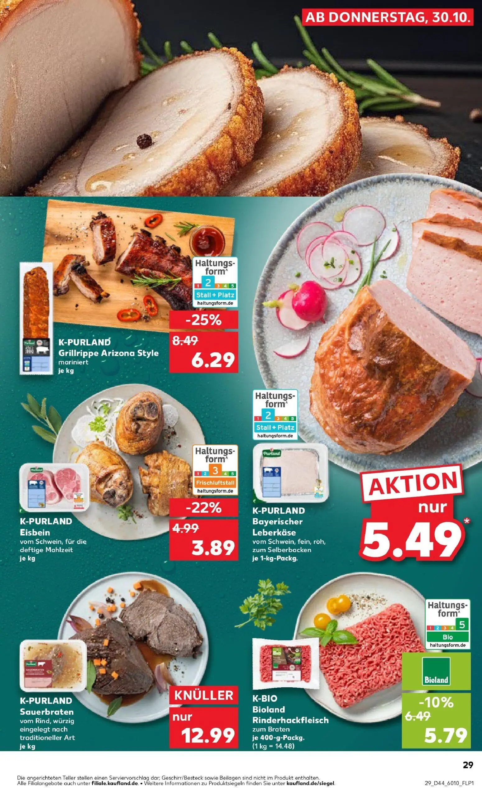 Kaufland prospekt Heilbronn	 – gültig ab 30.10.2025 | Seite: 29 | Produkte: Leberkase