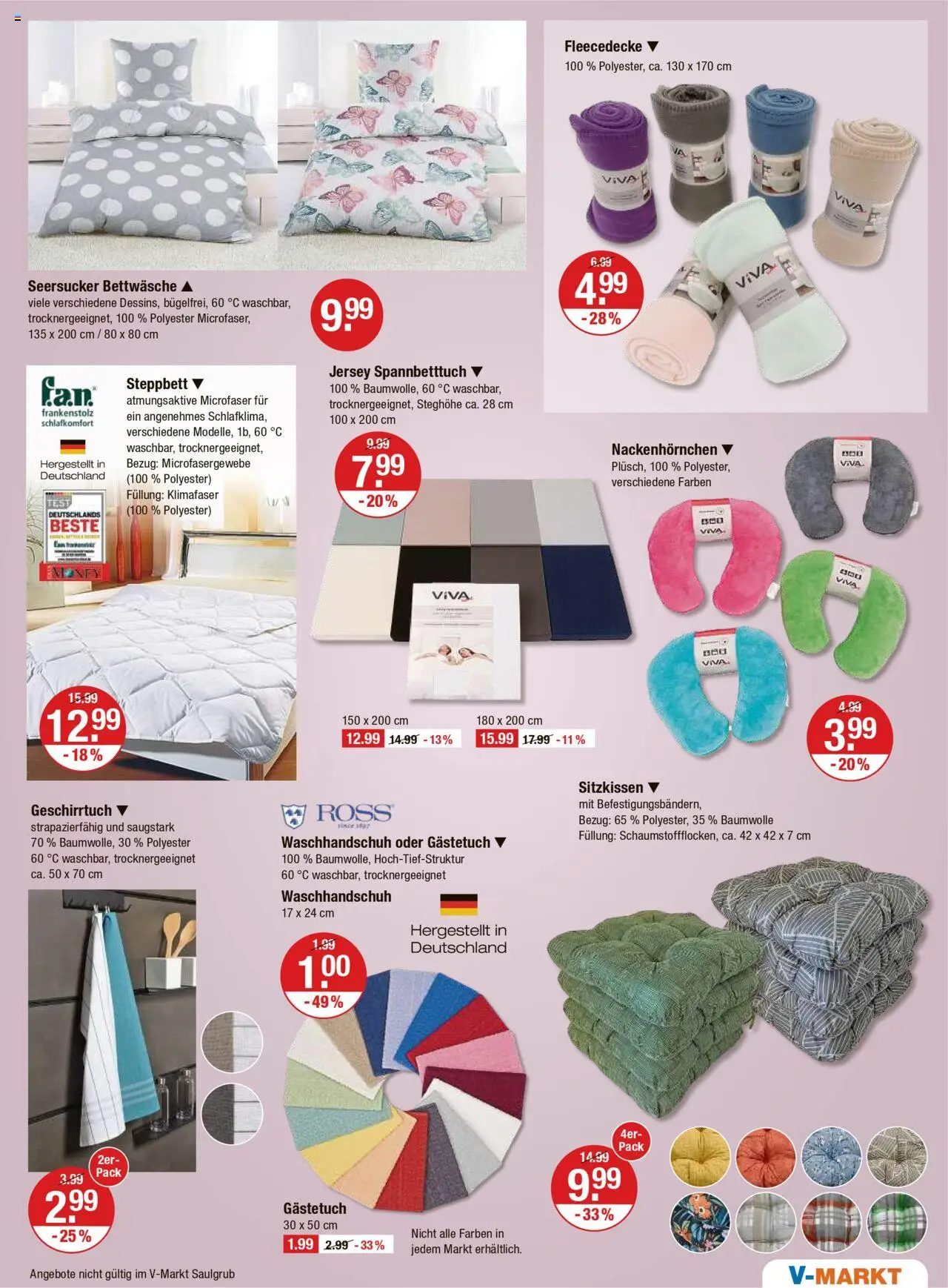 V-Markt - M&#252;nchen - gültig ab dem 21.08.2025 | Seite: 15 | Produkte: Bettwäsche
