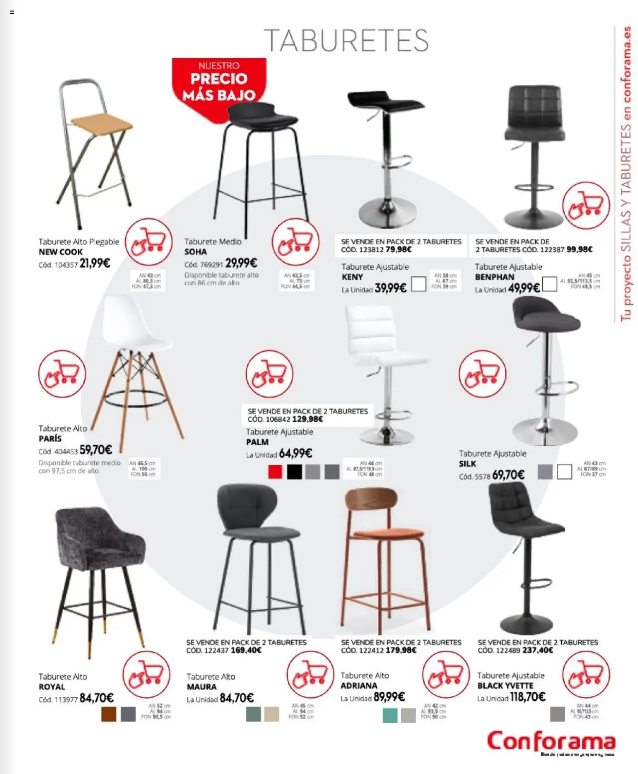 Conforama - Folleto │ válido desde el 27.03.2025 | Página: 79 | Productos: Taburete