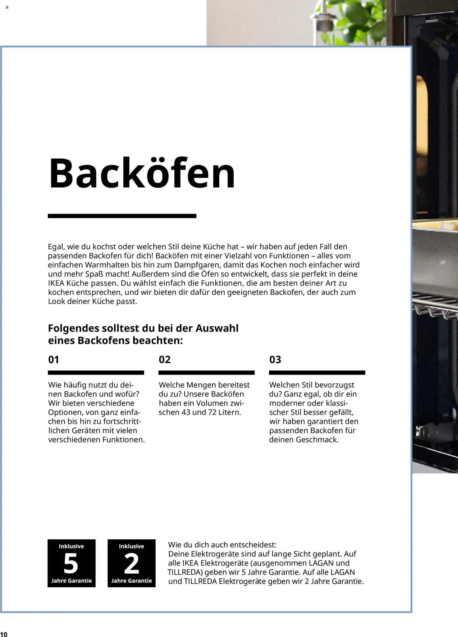 Ikea Elektrogeräte – gültig ab 02.01.2026 | Seite: 10 | Produkte: Ofen, Küche, Backofen