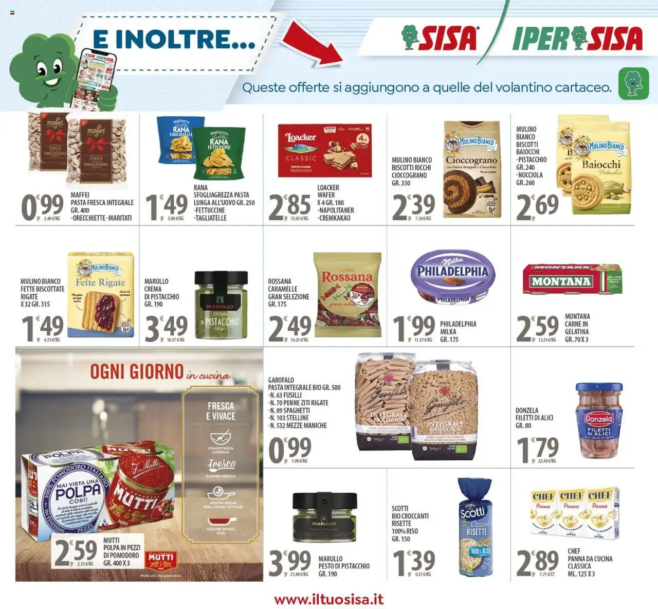 Volantino SISA del 23.09.2025 | Pagina: 21 | Prodotti: Riso, Biscotti, Olio, Penne
