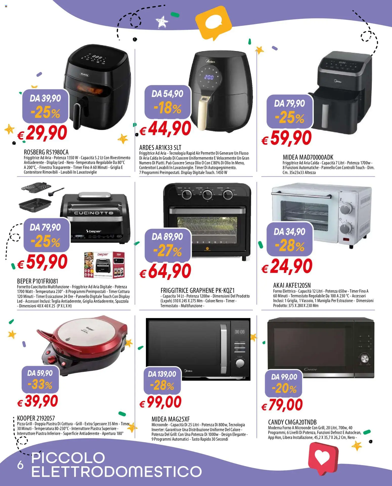 Volantino Famila del 23.03.2026 | Pagina: 6 | Prodotti: Olio, Griglia, Friggitrice, Forno elettrico