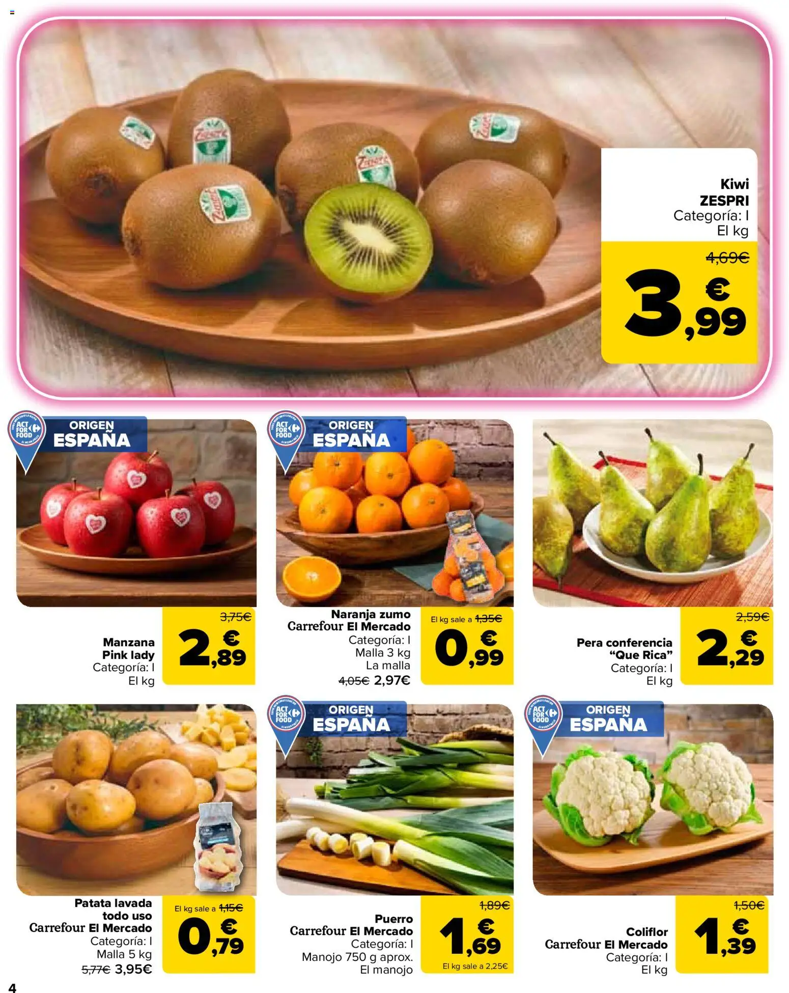 Carrefour Market folleto │ válido desde el 12.03.2026 | Página: 4 | Productos: Kiwi, Ροζ πιπέρι, Manzana