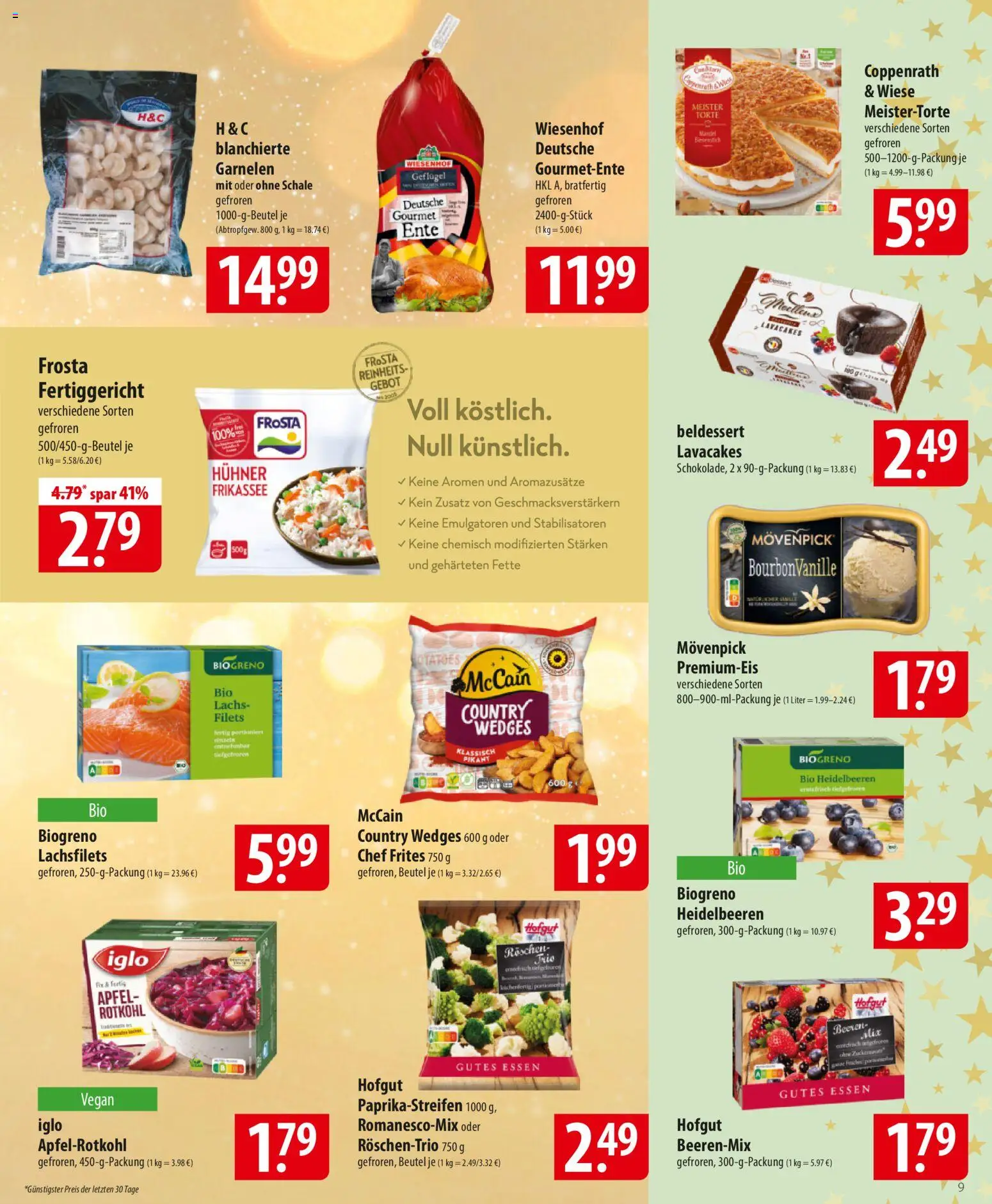 Famila Prospekt 	 – gültig ab 22.12.2025 | Seite: 9 | Produkte: Äpfel, Garnelen, Heidelbeeren, Bourbon