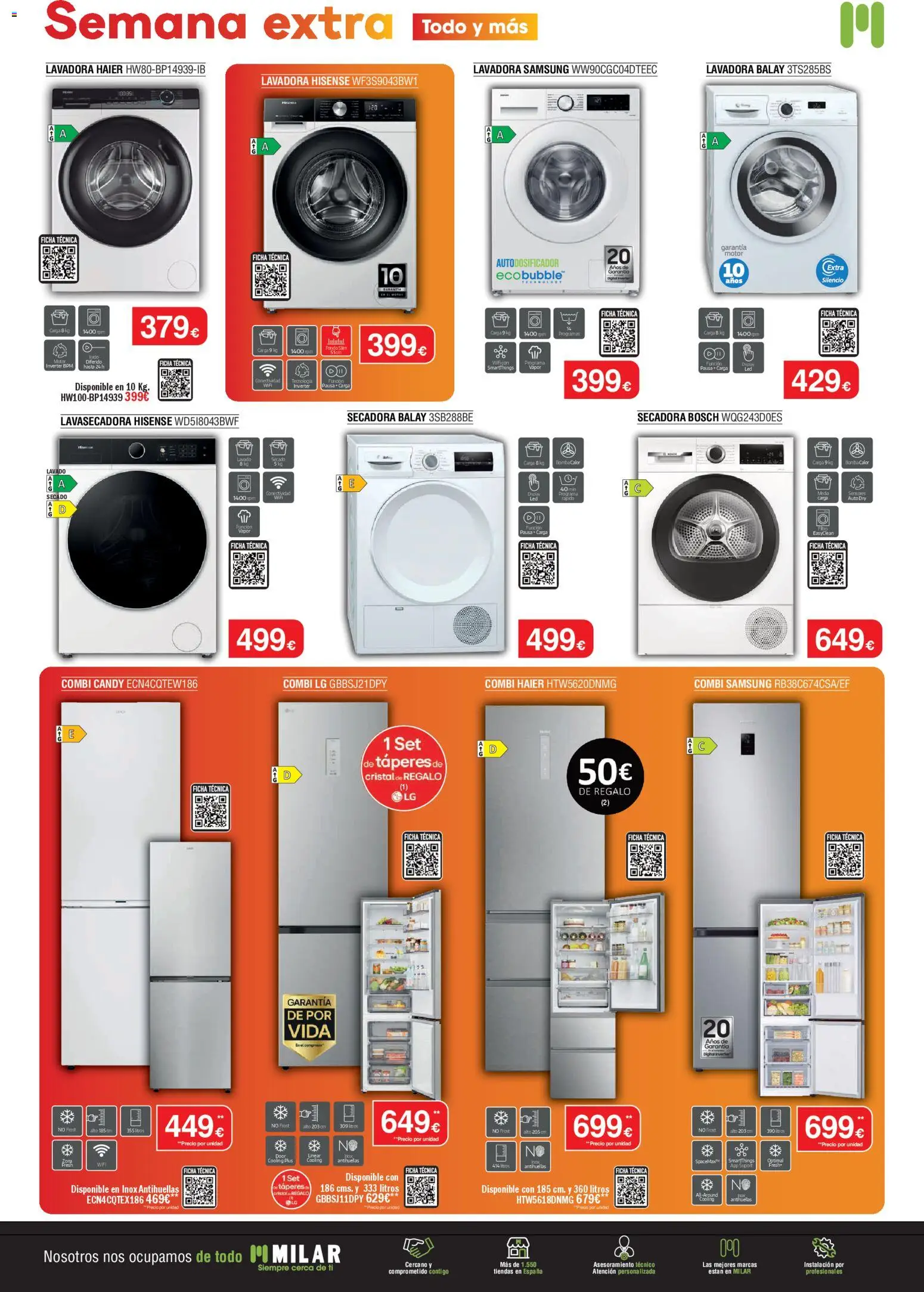Milar folleto │ válido desde el 07.01.2026 | Página: 2 | Productos: Lavadora, Secadora, Combi