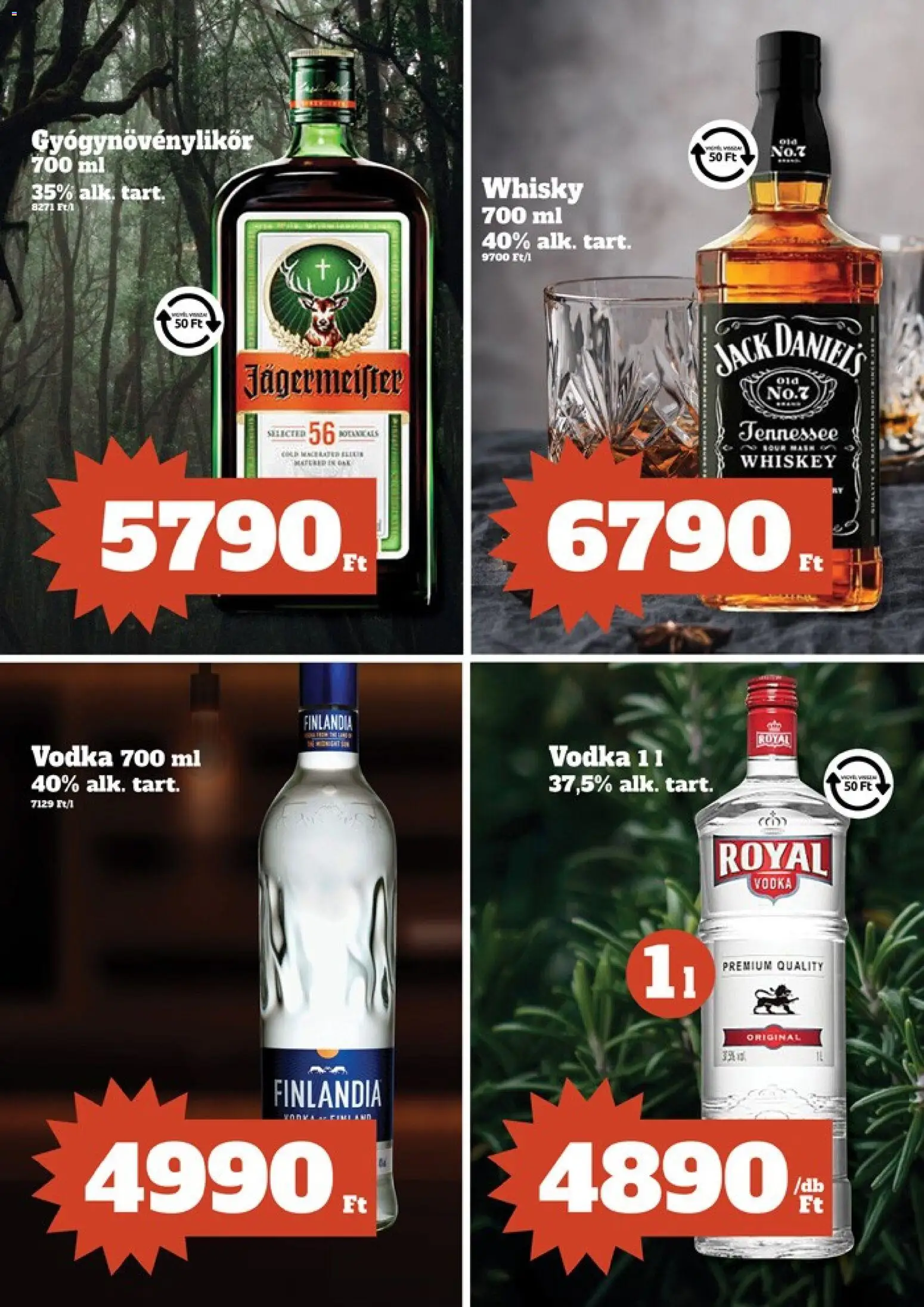 Family Diszkont akciós ujság - amely érvényes a következő dátumtól: 03.01.2026 | Oldal: 9 | Termékek: Jägermeister, Whiskey, Vodka, Whisky