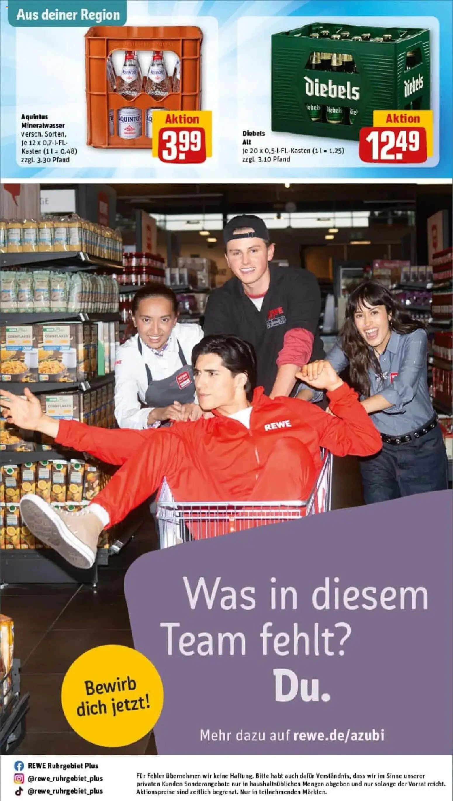 Rewe prospekt Rees	 – gültig ab 11.01.2026 | Seite: 31 | Produkte: Mineralwasser, Diebels