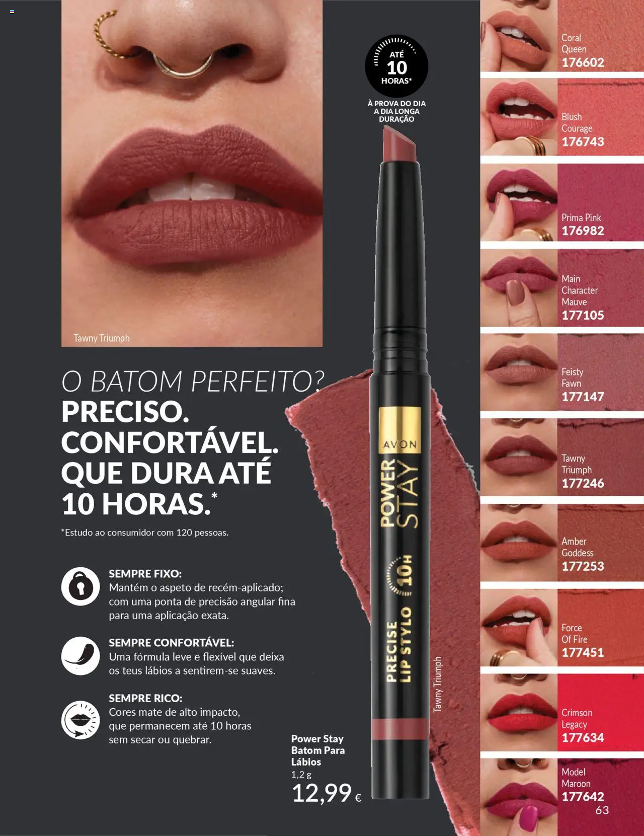 Catálogo Avon Campanha 10 │ válido de 01.10.2025 | Página: 63 | Produtos: Blush, Batom