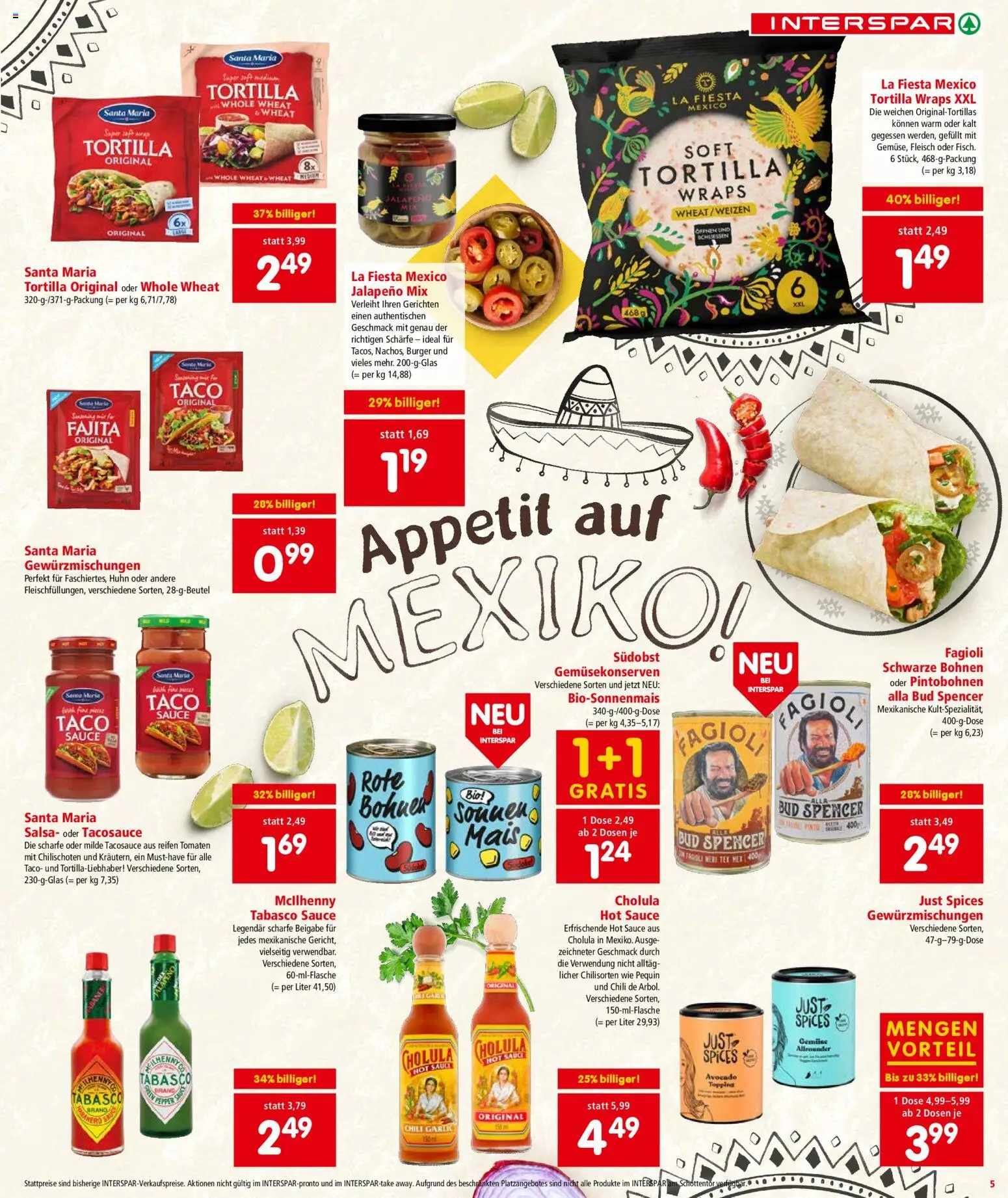 Interspar Flugblatt - Salzburg gültig ab 30.10.2025 | Seite: 5 | Produkte: Avocado, Chili, Tomaten