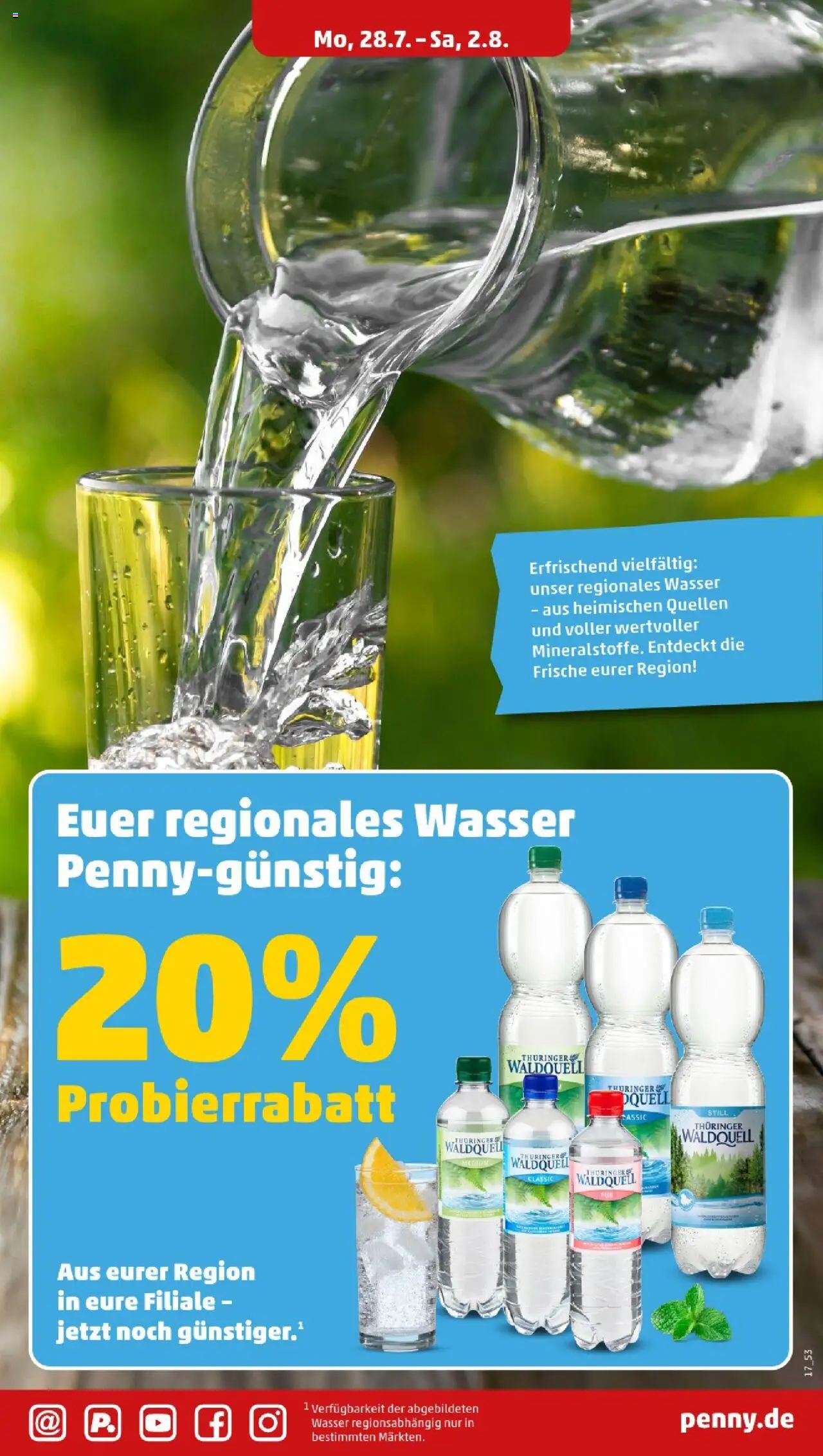 Penny - Thüringen - gültig ab dem 28.07.2025 | Seite: 17 | Produkte: Wasser