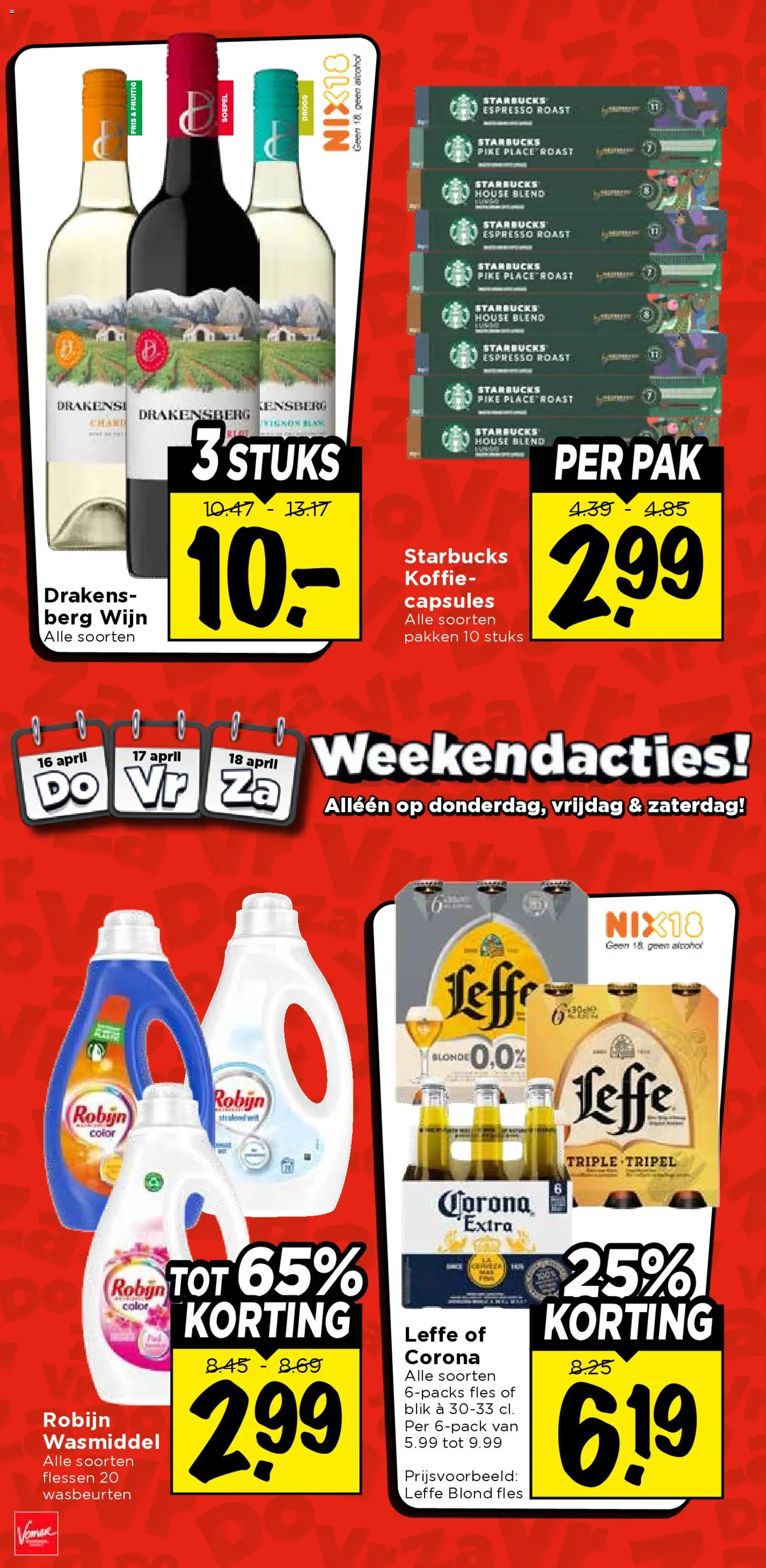 {H1} | Pagina: 2 | Producten: Wasmiddel, Wijn, Robijn, Fles