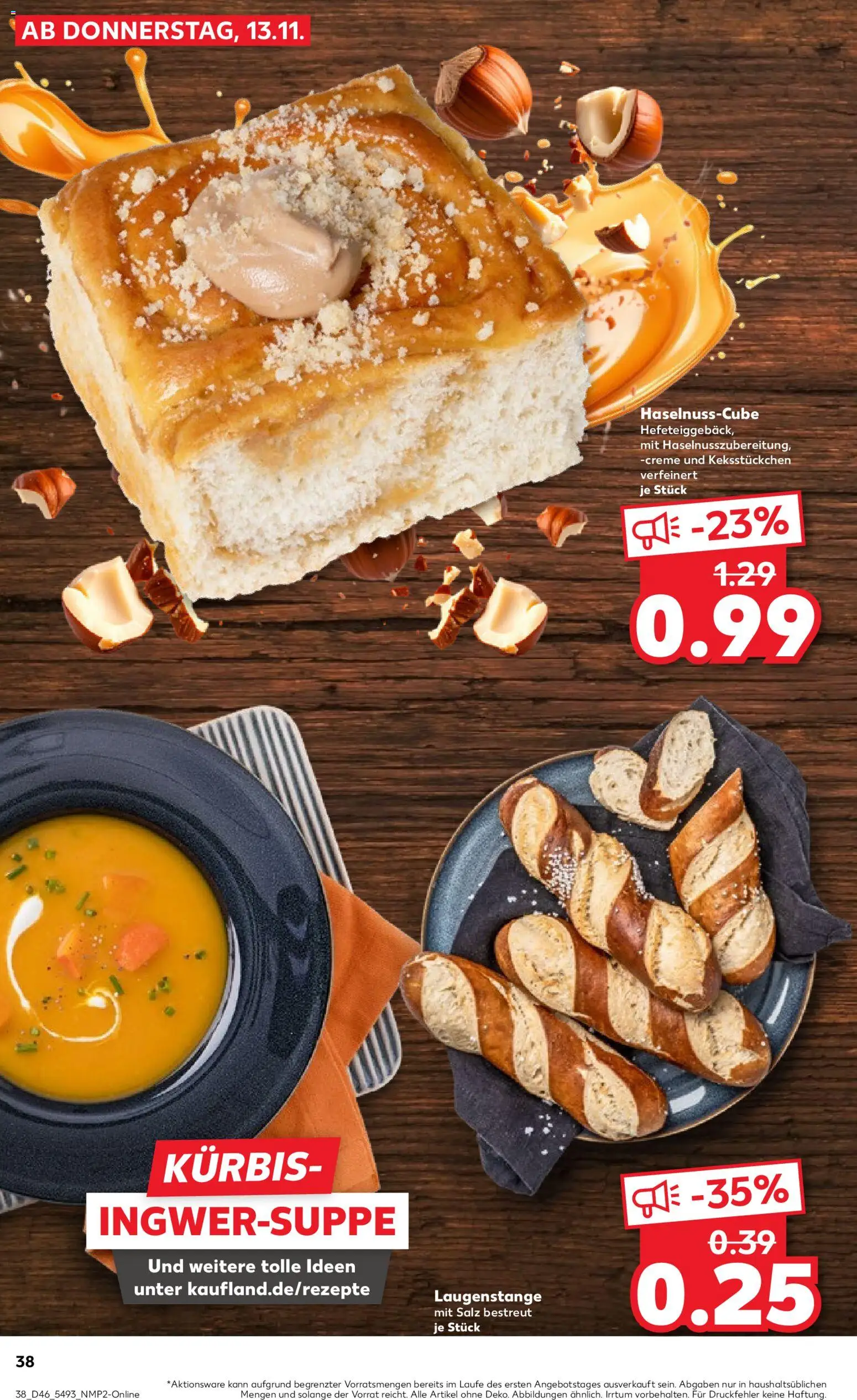Kaufland prospekt Stuttgart	 – gültig ab 13.11.2025 | Seite: 38 | Produkte: Creme, Salz, Kürbis