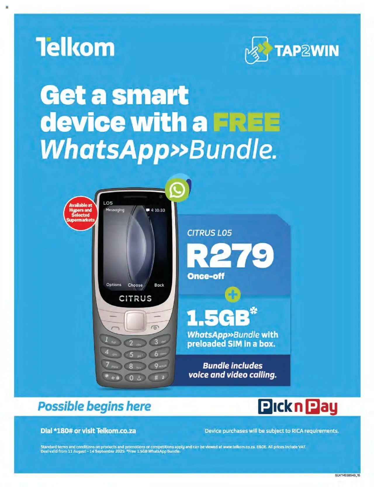 New Pick n Pay catalogue – valid from 20.10.2025 | Page: 15 | Products: Sim