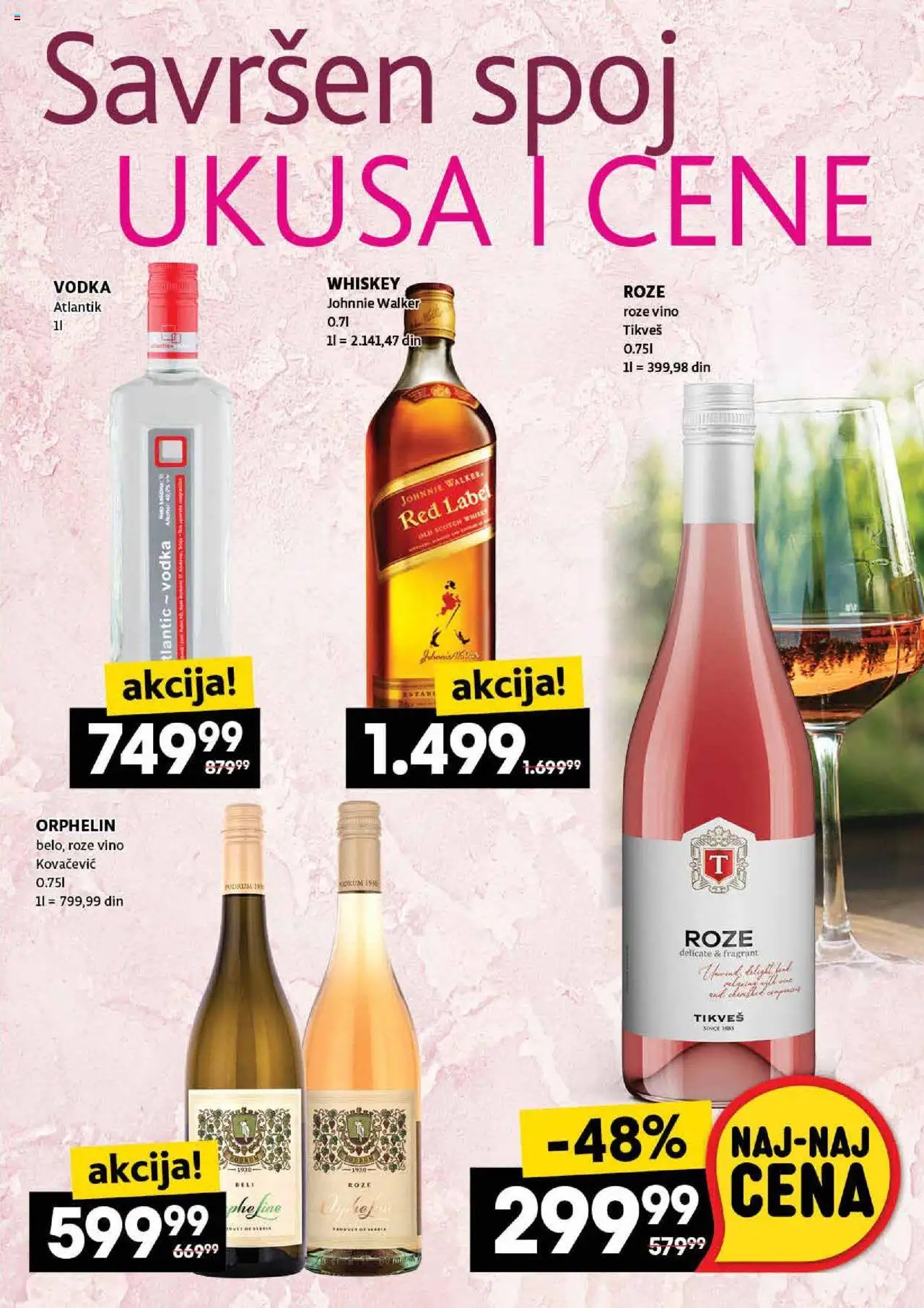 Roda katalog - važi od 14.08.2025 | Strana: 43 | Proizvode: Vodka, Vino, Roze vino