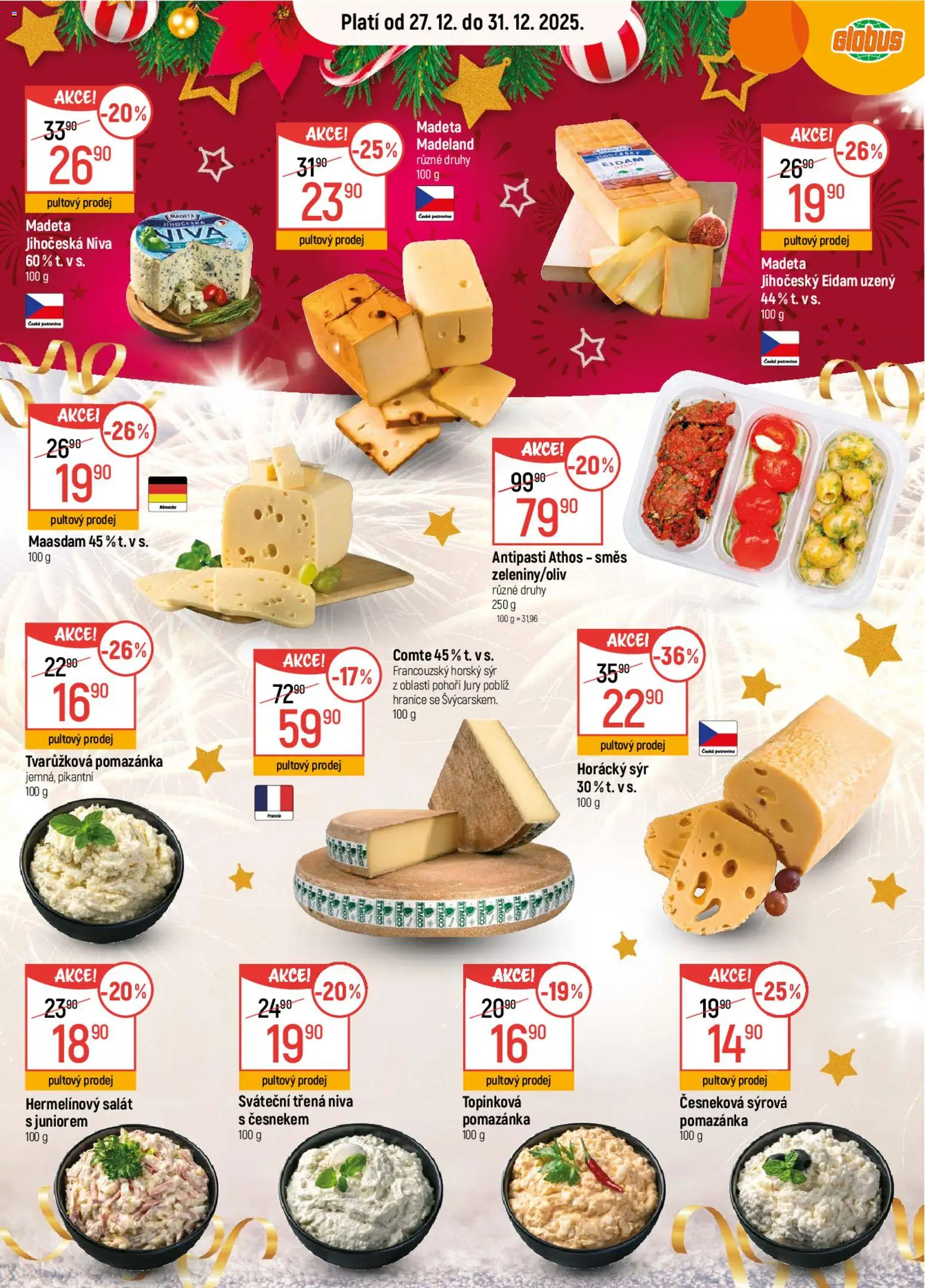 Globus leták od 27.12.2025 | Strana: 8 | Produkty: Globus, Salát, Eidam, Niva