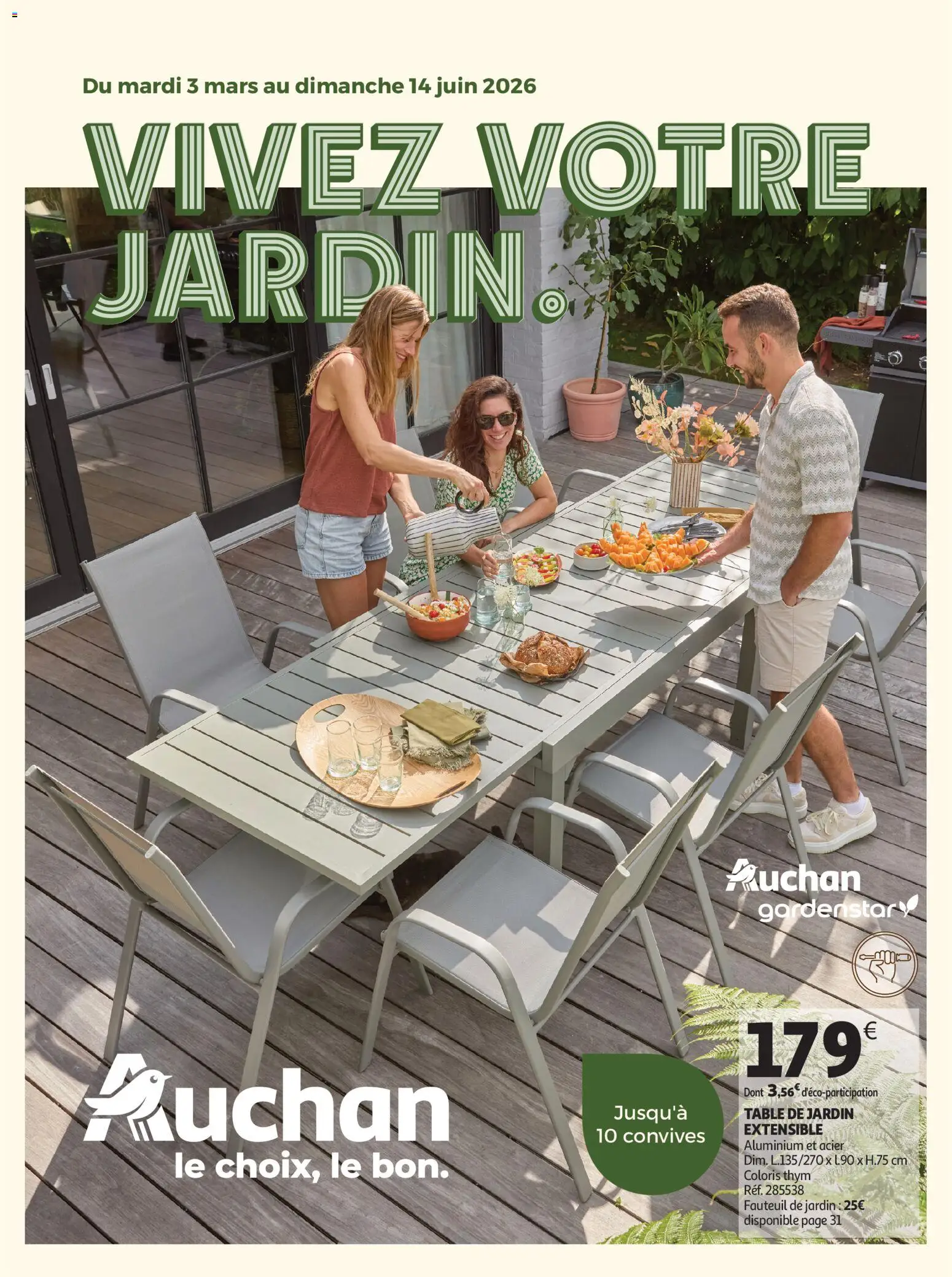 {H1} | Page: 1 | Produits: Table de jardin, Fauteuil, Table