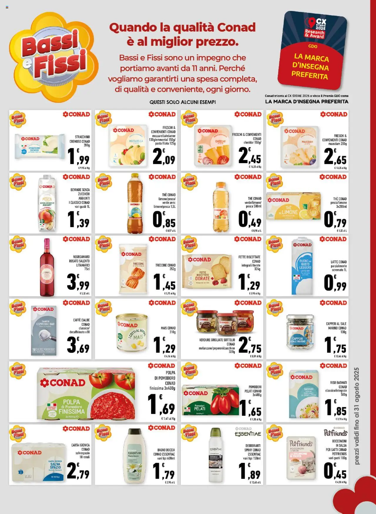 Volantino Conad del 13.08.2025 | Pagina: 7 | Prodotti: Trota, Pomodoro, Fette biscottate, Bagno