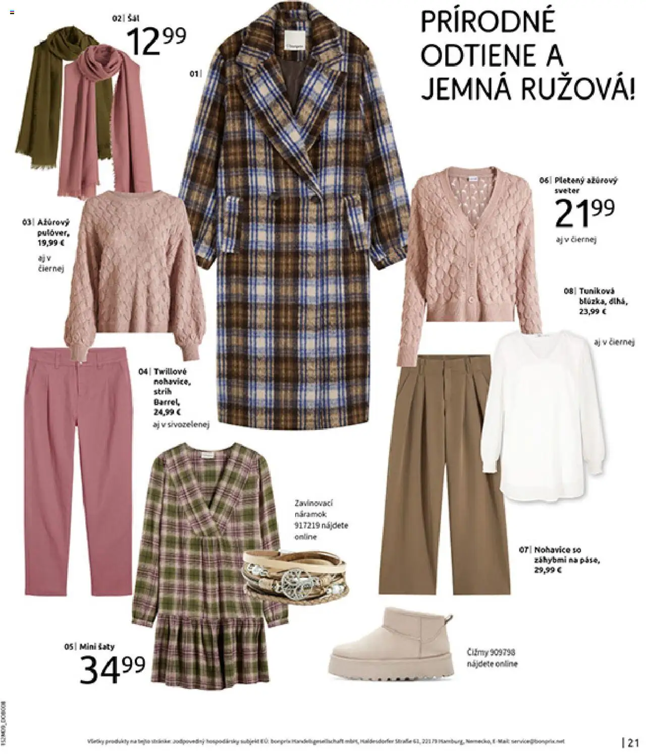 Nové Bonprix akcie – leták je platný od 14.10.2025 | Strana: 23 | Produkty: Šaty, Nohavice