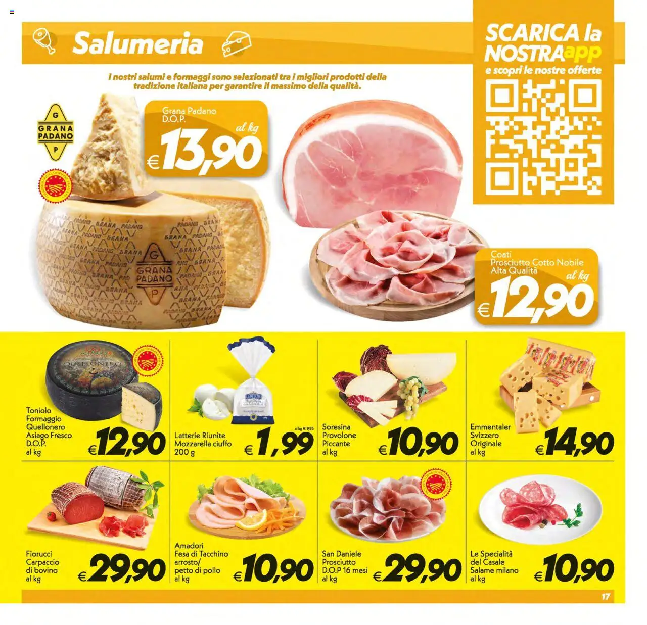 Volantino SuperConveniente del 12.08.2025 | Pagina: 17 | Prodotti: Prosciutto Cotto, Salame, Prosciutto, Grana Padano