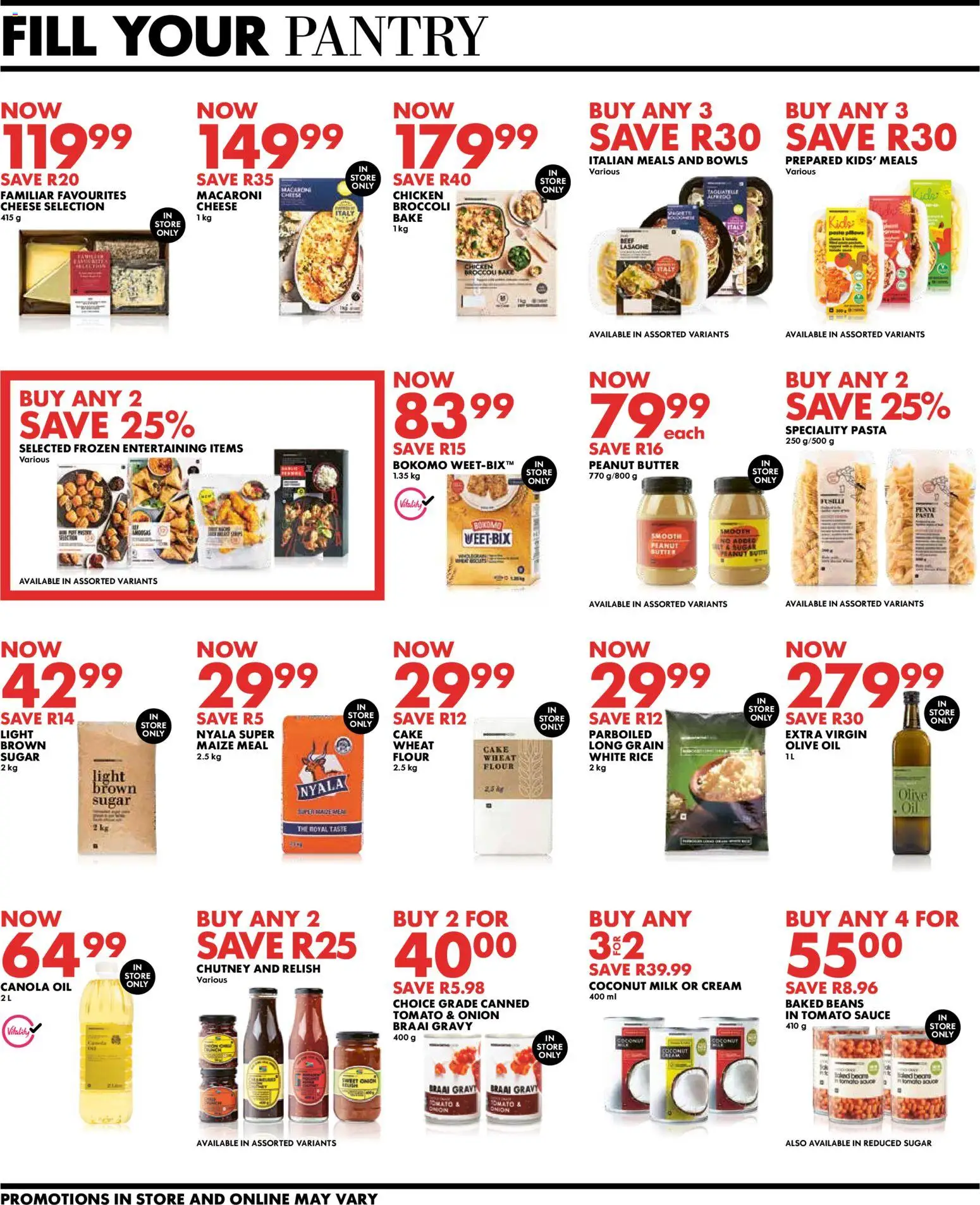 New Woolworths catalogue – valid from 03.11.2025 | Page: 4 | Products: Maize meal, Cream, Sauce, Sugar