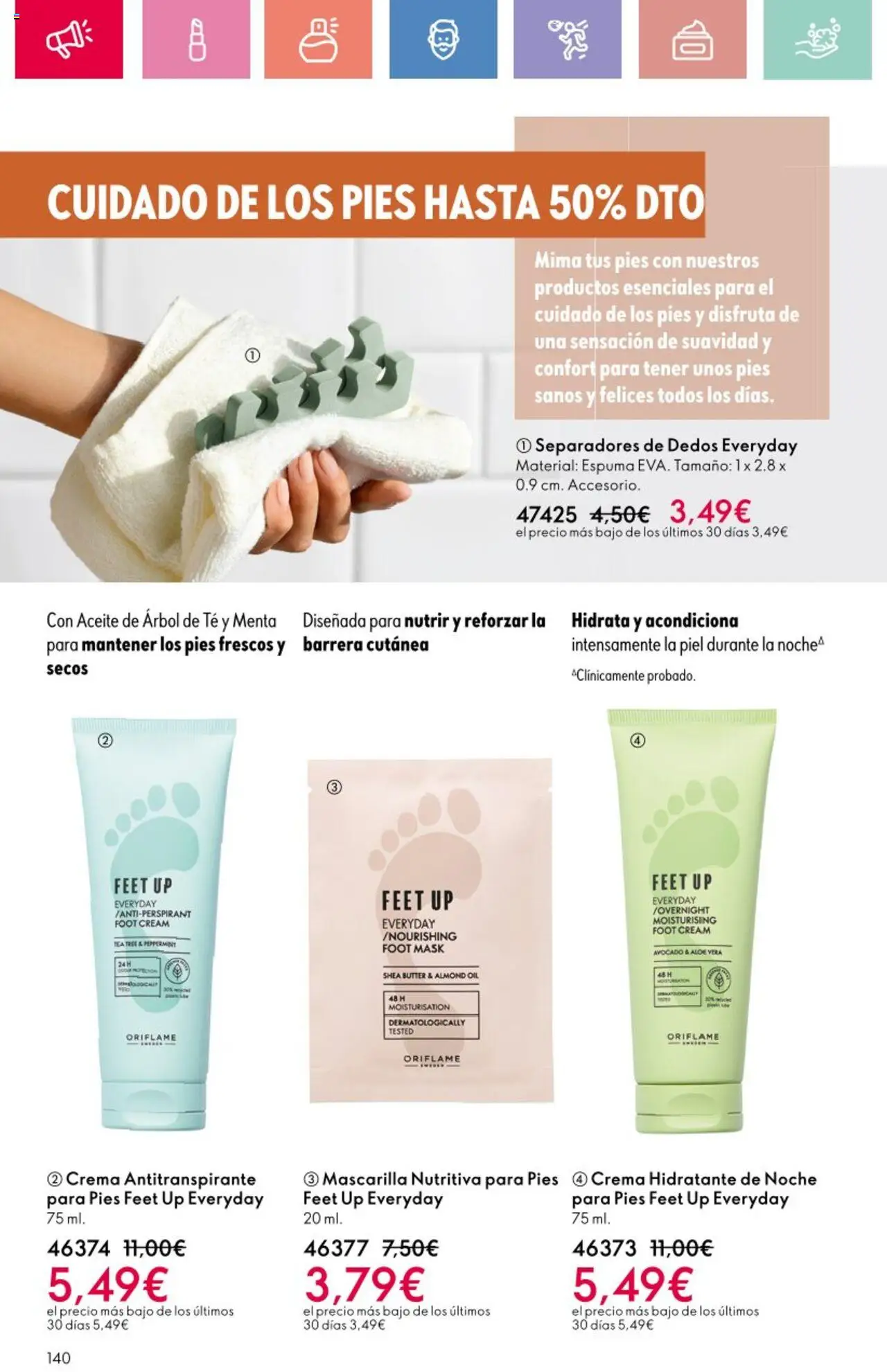 Oriflame - Catálogo Campaña 12 │ válido desde el 24.08.2025 | Página: 140 | Productos: Antitranspirante, Aceite, Crema, Té